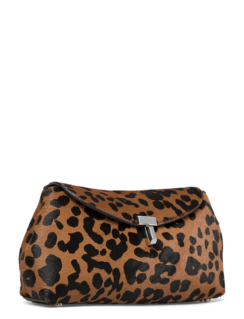 TOTEME - MINI T-LOCK PONY HAIR CLUTCH - top handle tasker - leopard - 2