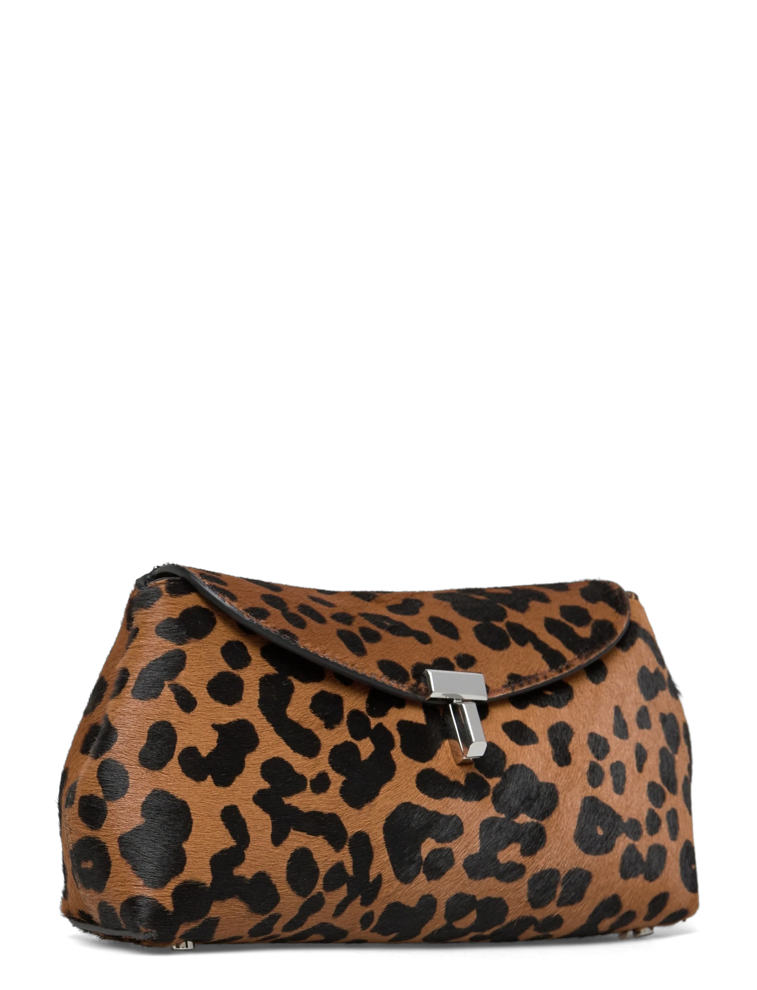 TOTEME - MINI T-LOCK PONY HAIR CLUTCH - leopard - 2