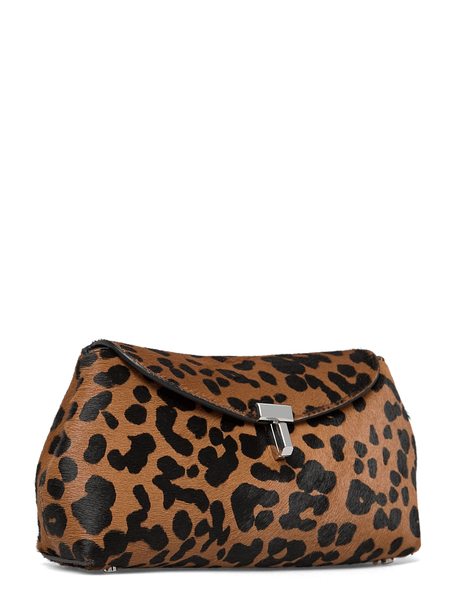 TOTEME - MINI T-LOCK PONY HAIR CLUTCH - leopard - 2