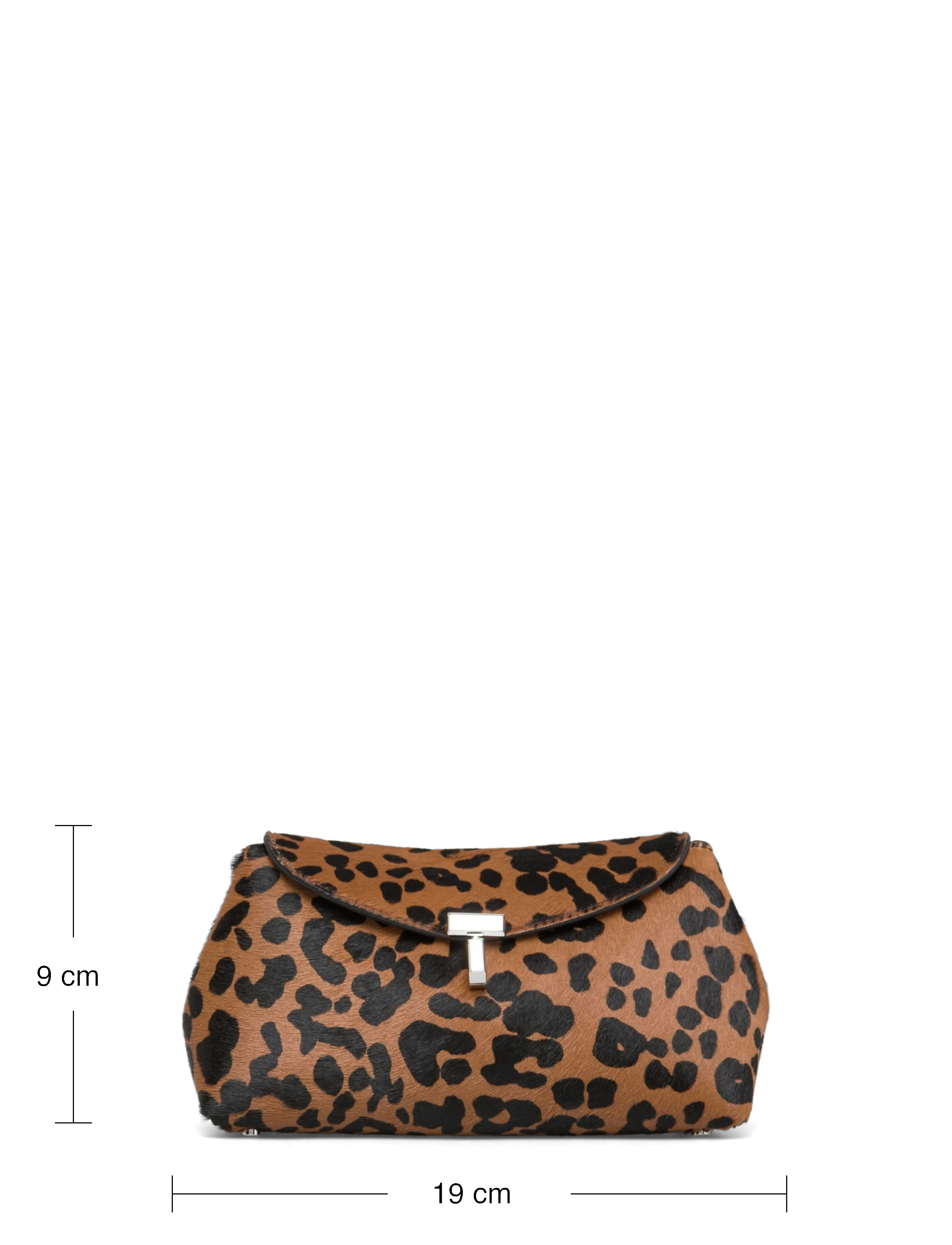 TOTEME - MINI T-LOCK PONY HAIR CLUTCH - leopard - 3