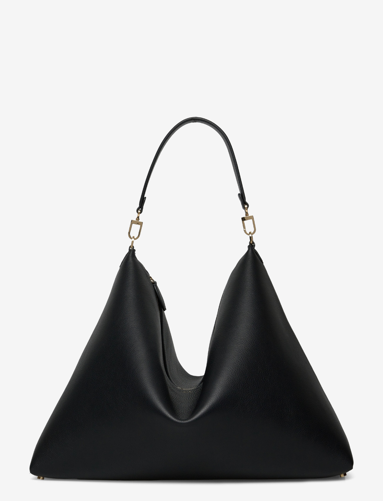 TOTEME - BEVEL GRAINED- LEATHER BAG - speciella tillfällen - black - 0