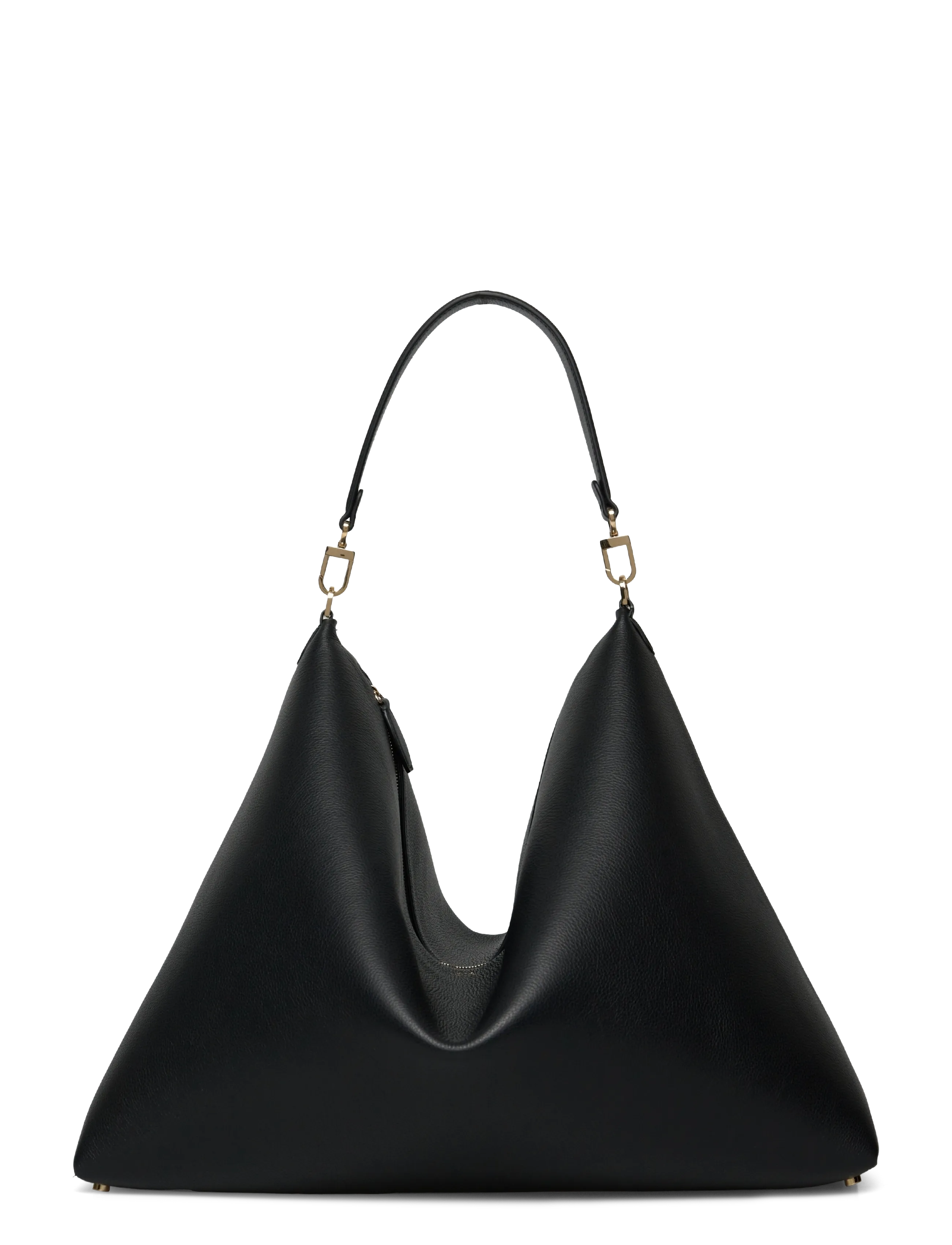 TOTEME BEVEL GRAINED- LEATHER BAG - Designers - BLACK / black