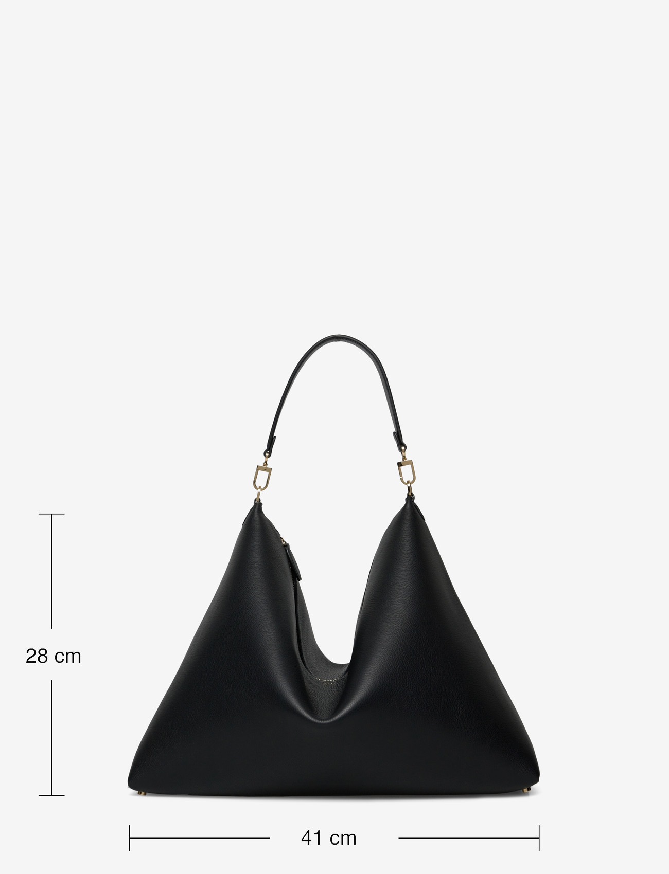 TOTEME - BEVEL GRAINED- LEATHER BAG - speciella tillfällen - black - 3