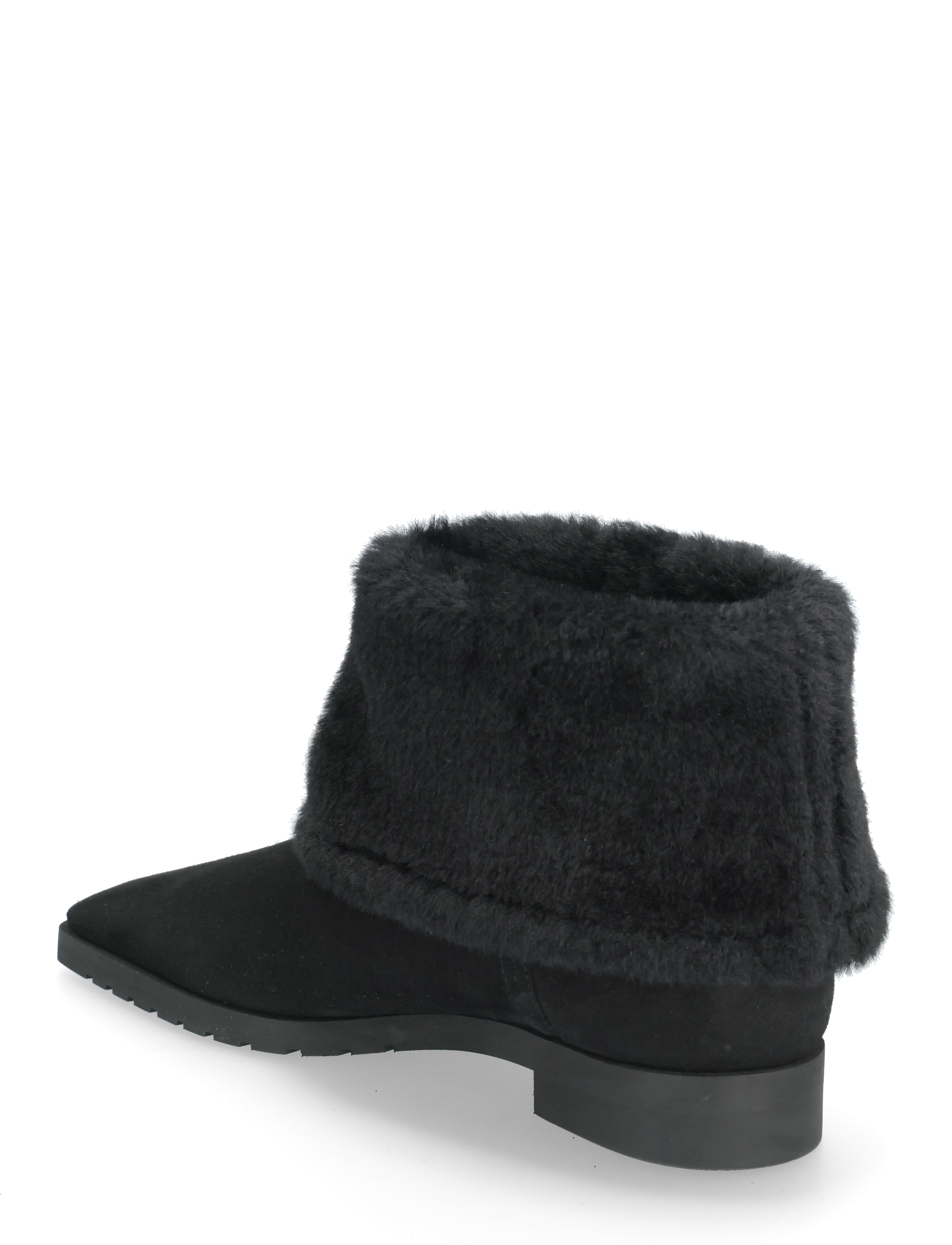 TOTEME - FOLD-DOWN SHEARLING BOOTS - platta ankelboots - black - 2