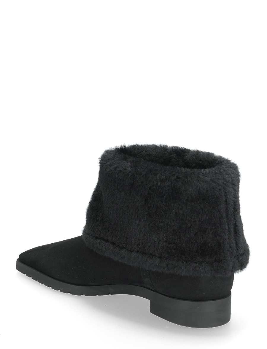 TOTEME - FOLD-DOWN SHEARLING BOOTS - madalad poolsaapad - black - 2