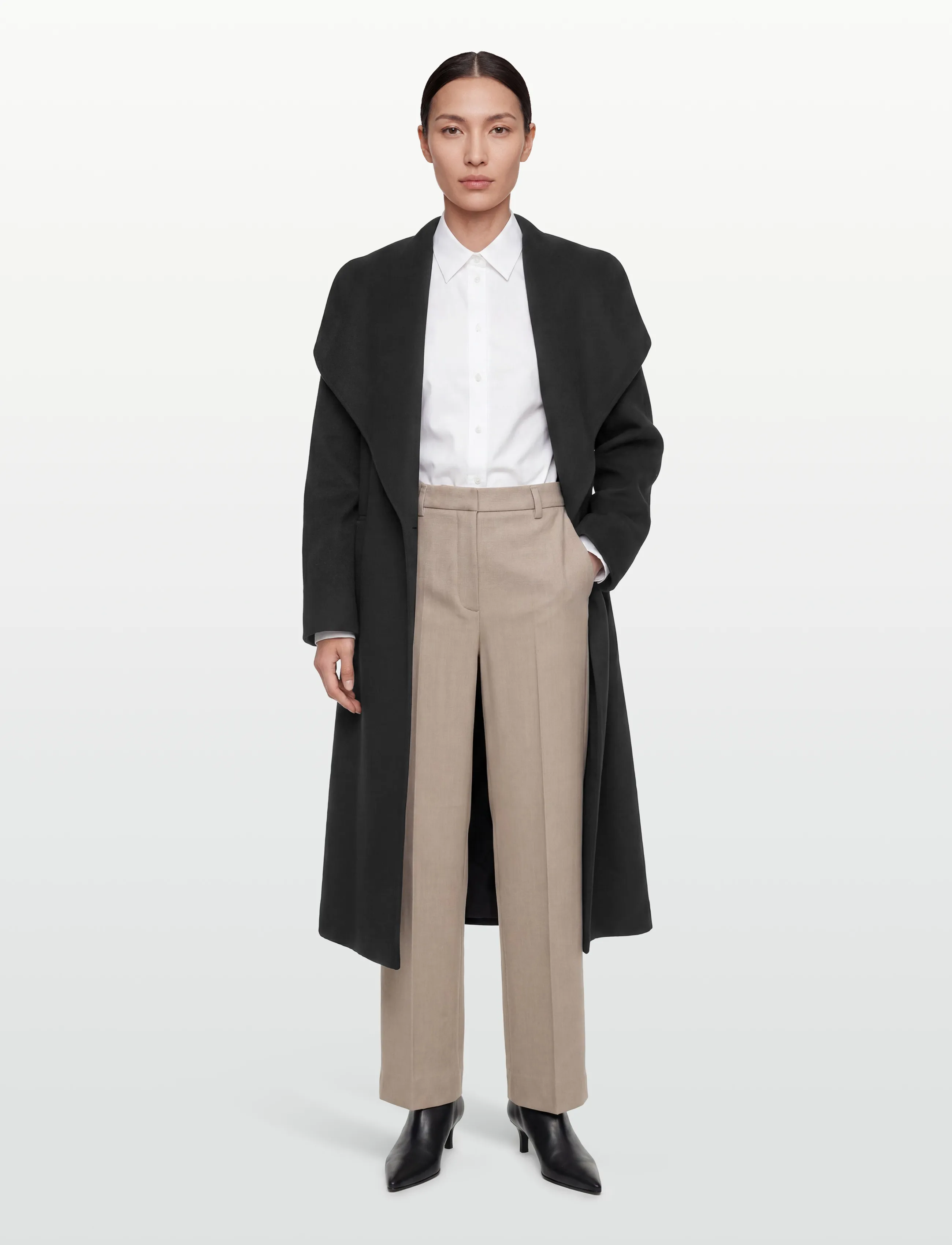 TOTEME SIGNATURE DOUBLÉ COAT - Mäntel - BLACK / black