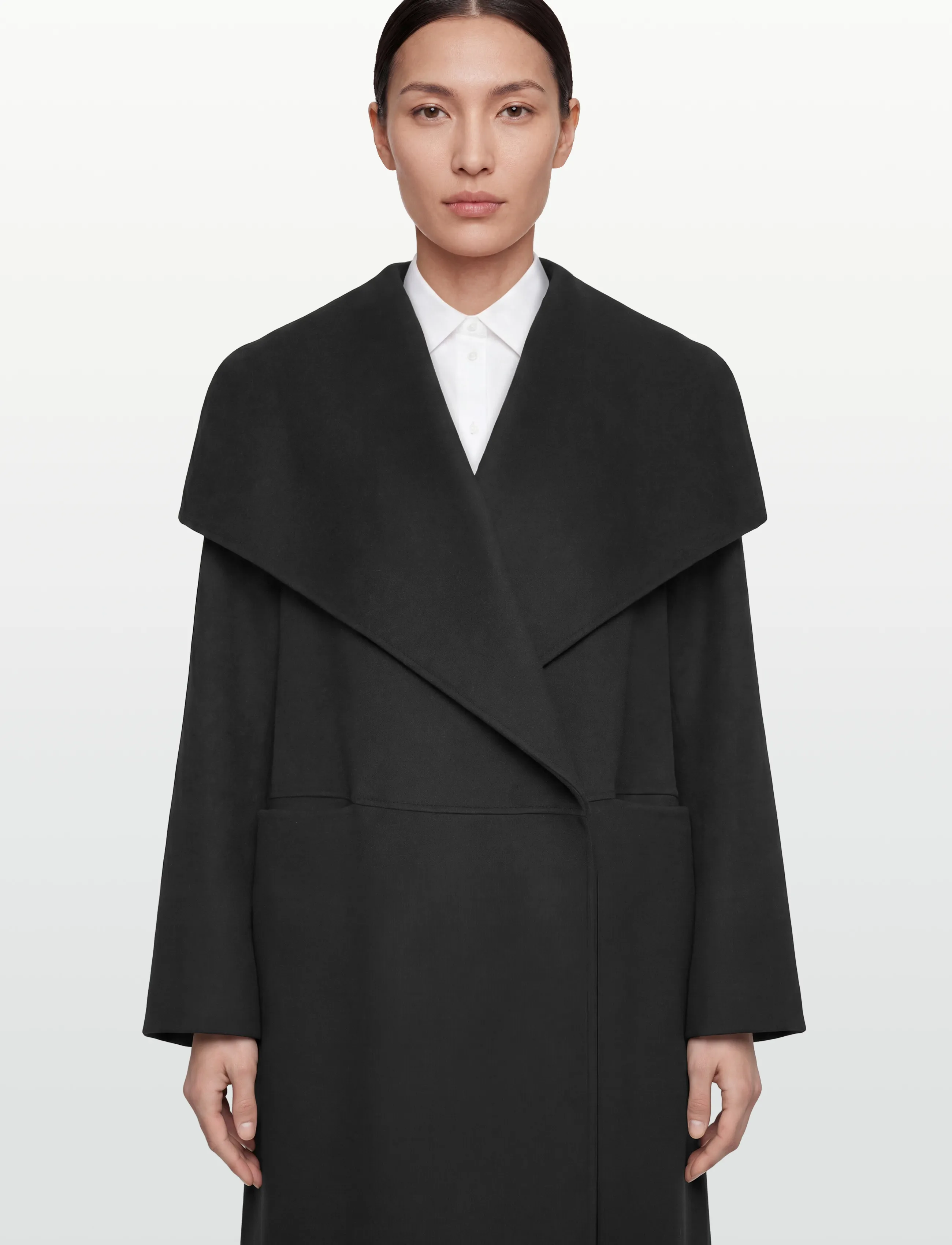 TOTEME - SIGNATURE DOUBLÉ COAT - vinterjakker - black - 5