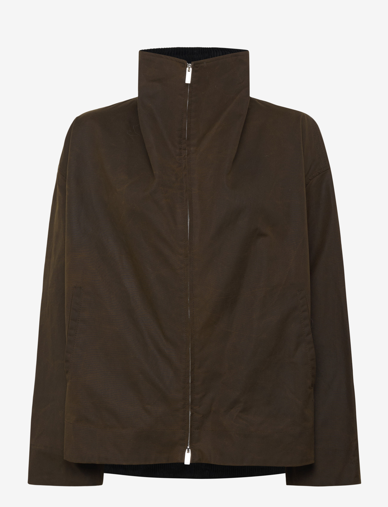 TOTEME - ZIPPED COUNTRY JACKET - forårsjakker - bark - 0