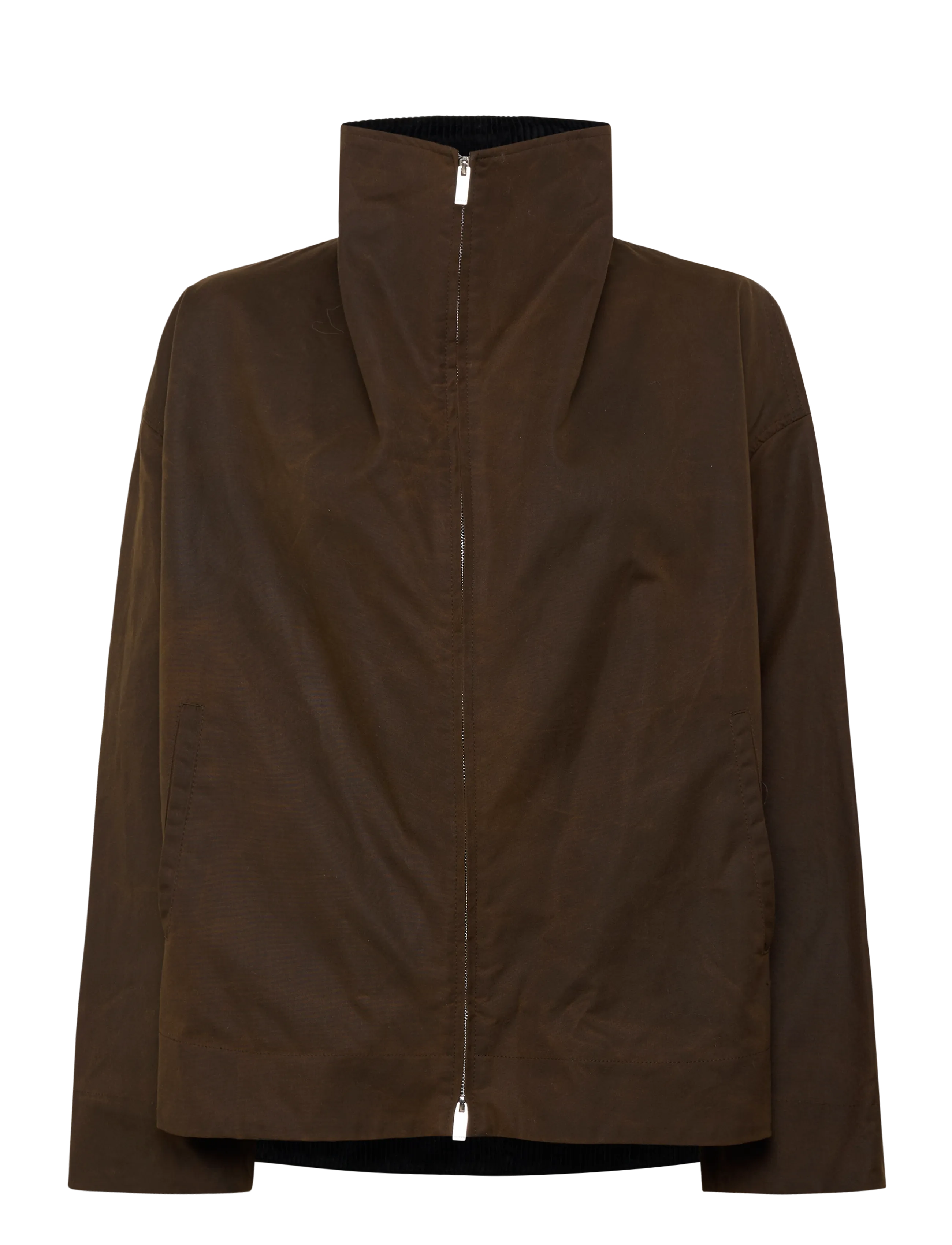 TOTEME ZIPPED COUNTRY JACKET - Transitional Layering - BARK / brown
