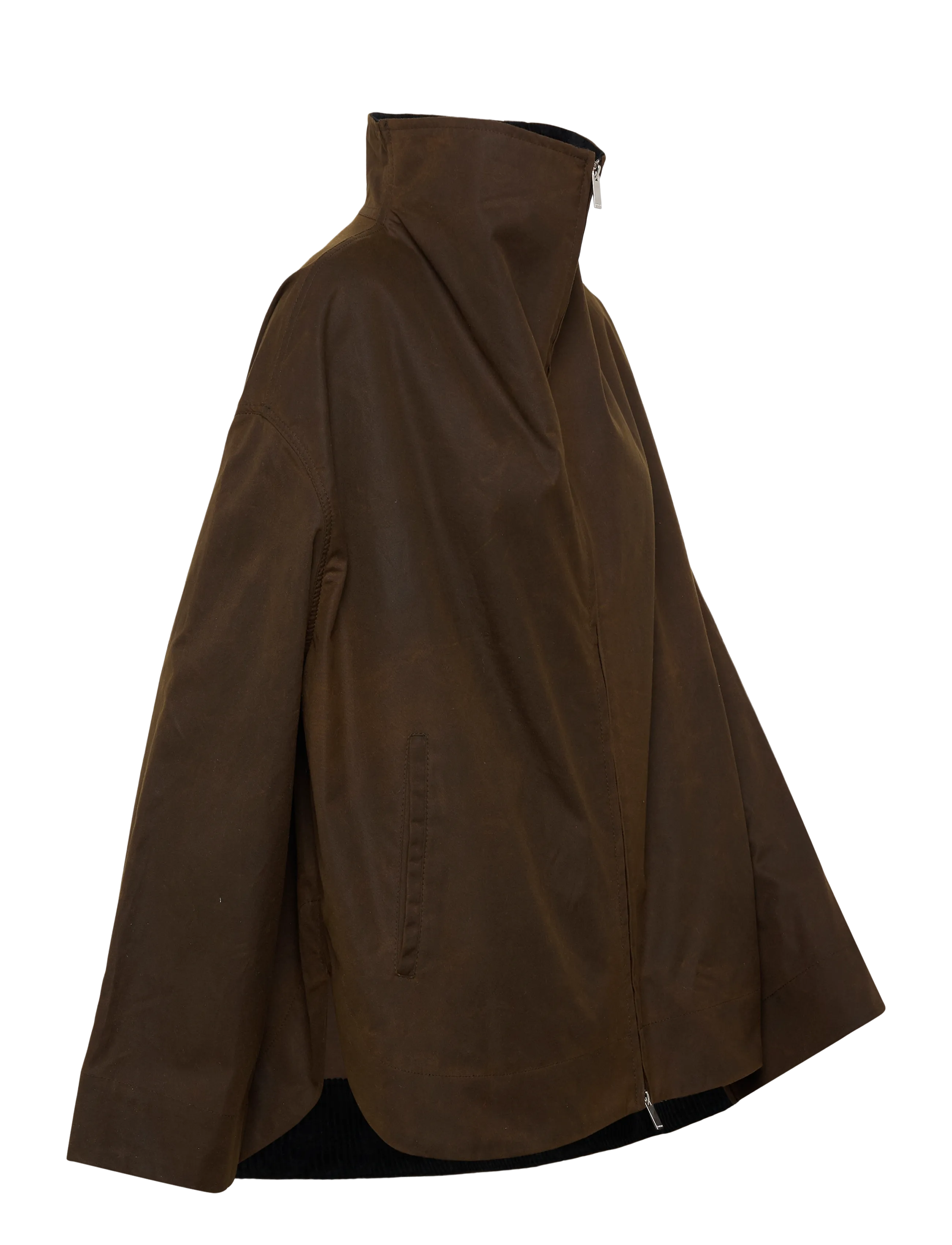 TOTEME - ZIPPED COUNTRY JACKET - spring jackets - bark - 2