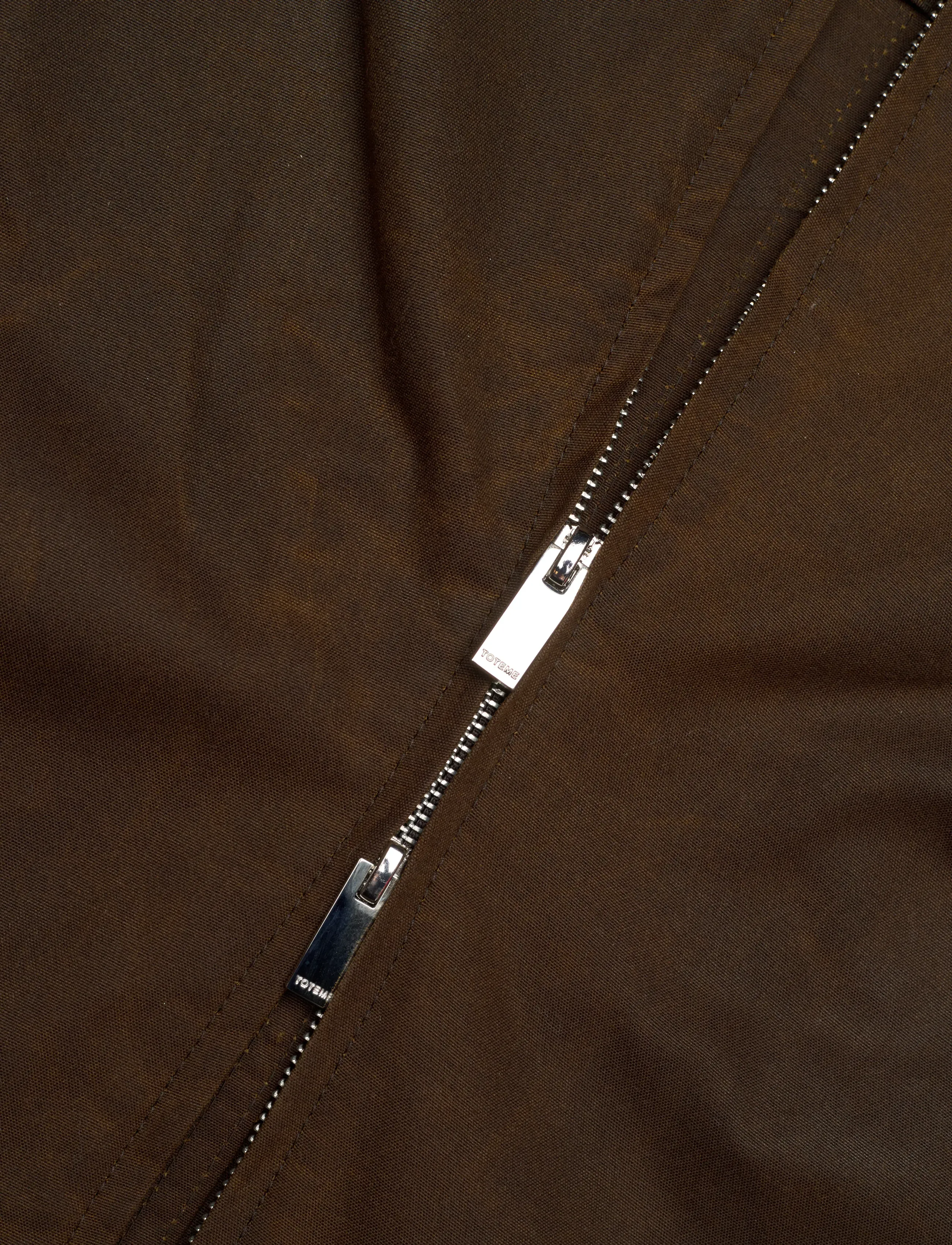TOTEME - ZIPPED COUNTRY JACKET - spring jackets - bark - 5