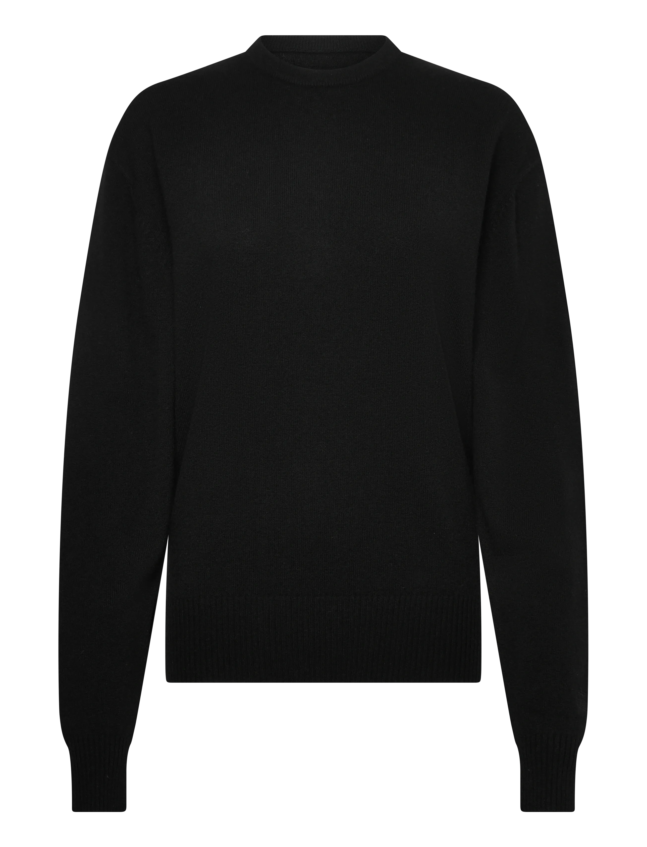 TOTEME CLASSIC CASHMERE CREW KNIT - TOTEME - BLACK / black