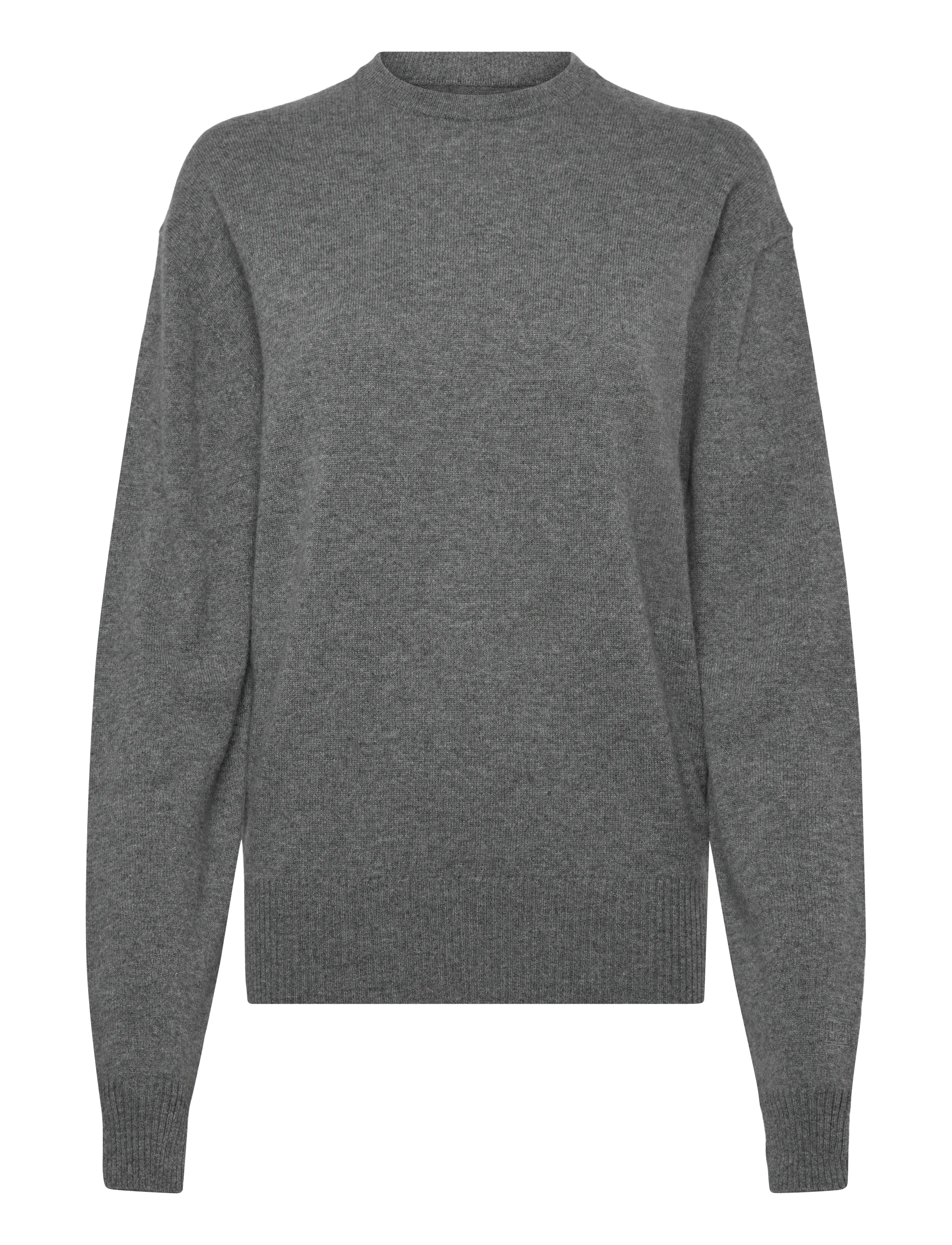 TOTEME CLASSIC CASHMERE CREW KNIT - Transitional Layering - GREY / grey