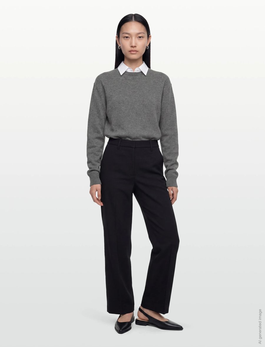 TOTEME - CLASSIC CASHMERE CREW KNIT - kaschmir - grey - 0
