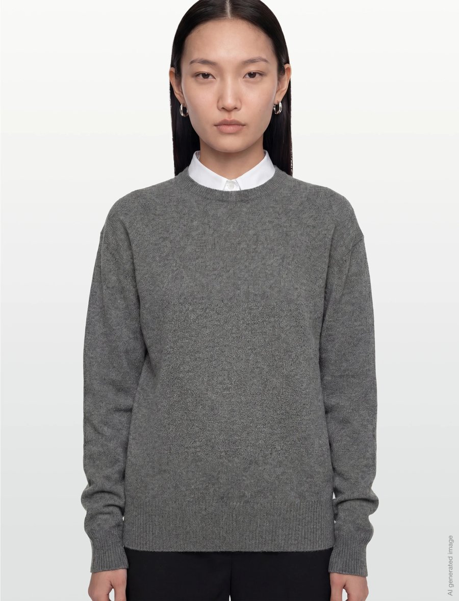 TOTEME - CLASSIC CASHMERE CREW KNIT - kaschmir - grey - 3