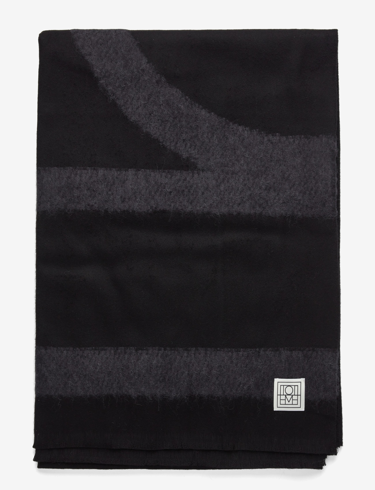 TOTEME - MONOGRAM TWILL SCARF - hversdagsleg tíska - black - 1