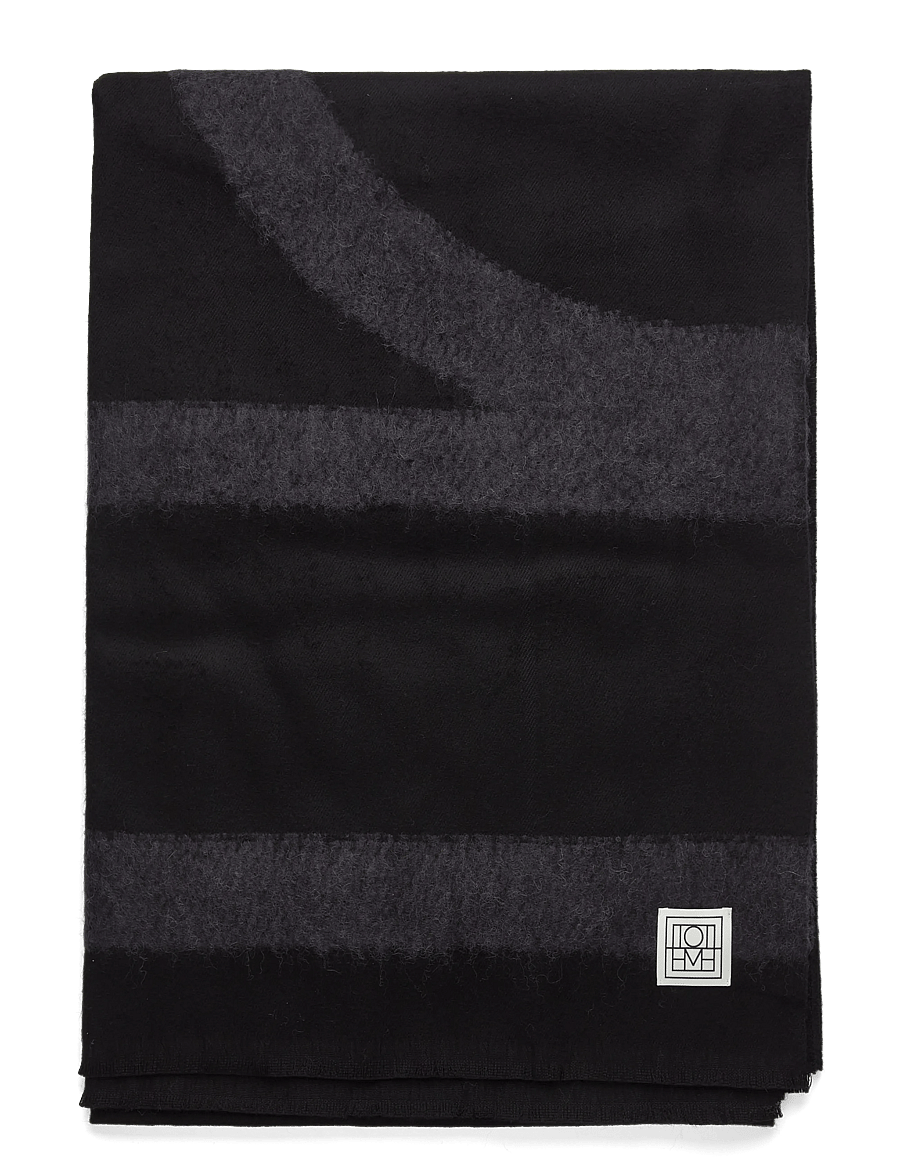 TOTEME - MONOGRAM TWILL SCARF - everyday style - black - 1