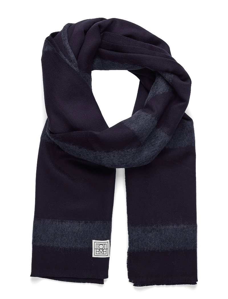 TOTEME - MONOGRAM TWILL SCARF - everyday style - navy - 0
