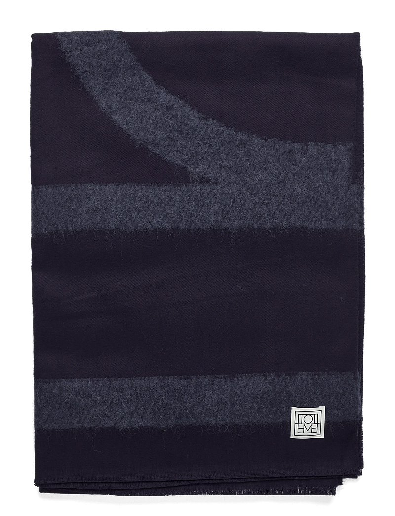 TOTEME - MONOGRAM TWILL SCARF - everyday style - navy - 1