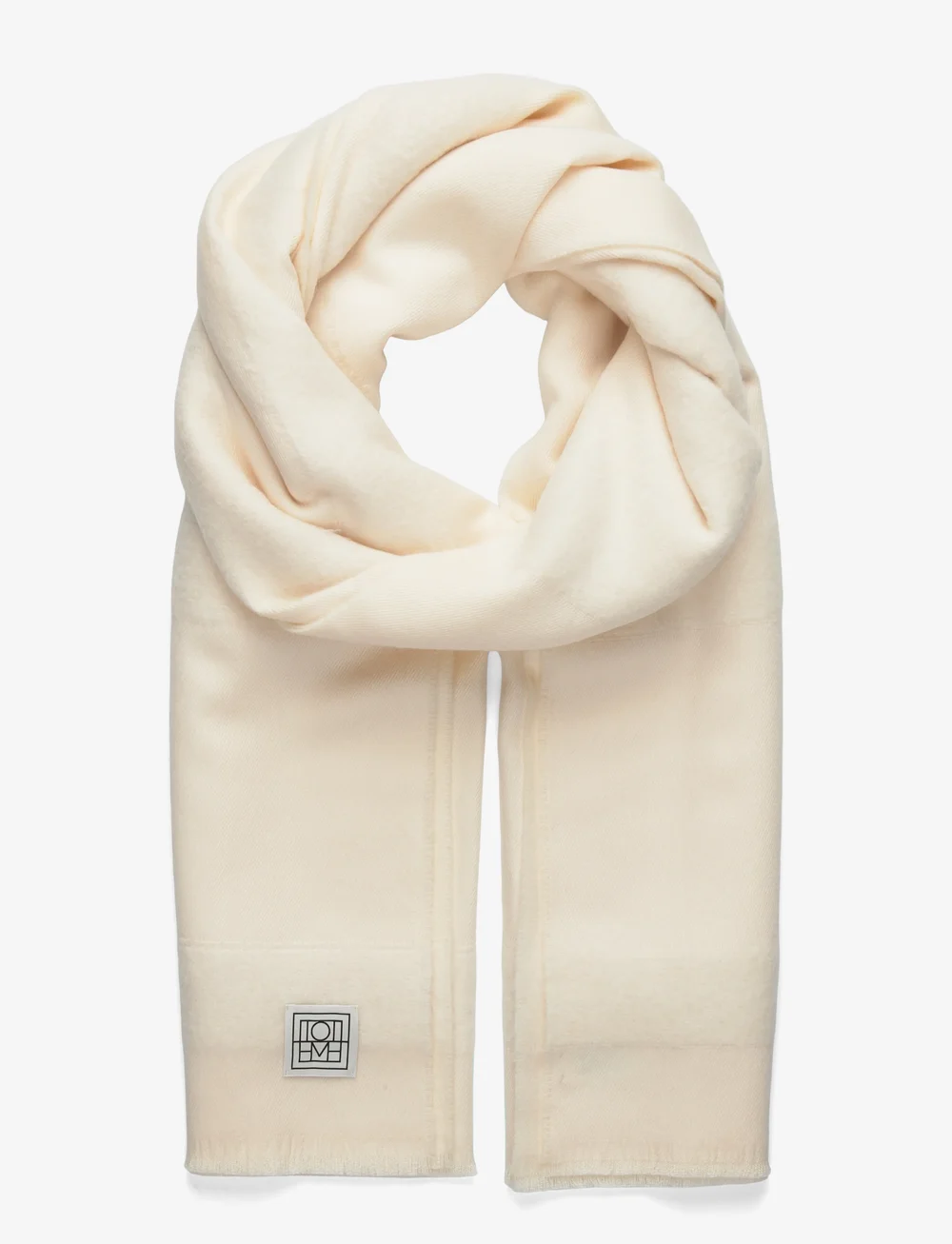 TOTEME - MONOGRAM TWILL SCARF - halsdukar - off-white - 0