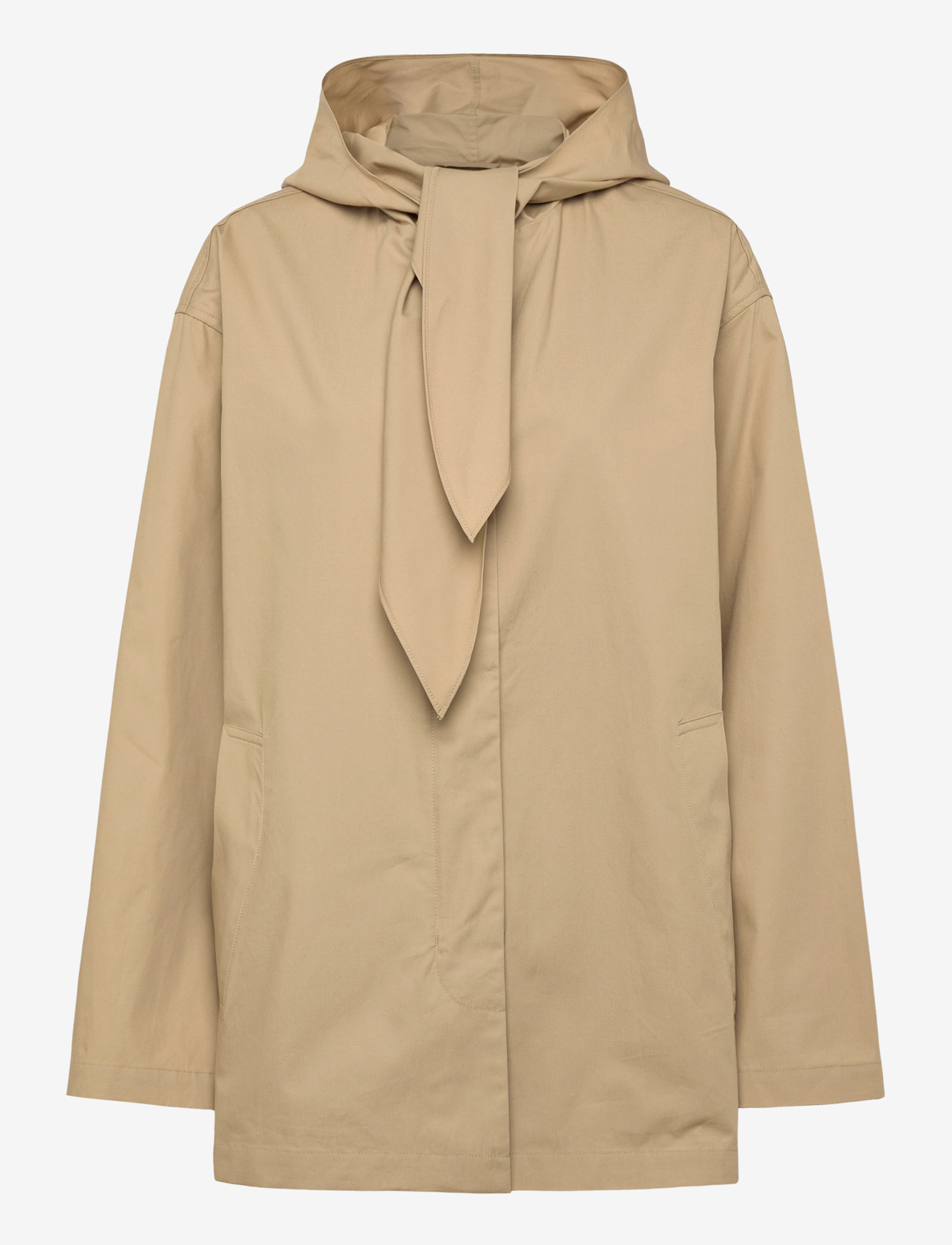 TOTEME - TECHNICAL SCARF JACKET - forårsjakker - cashew - 0