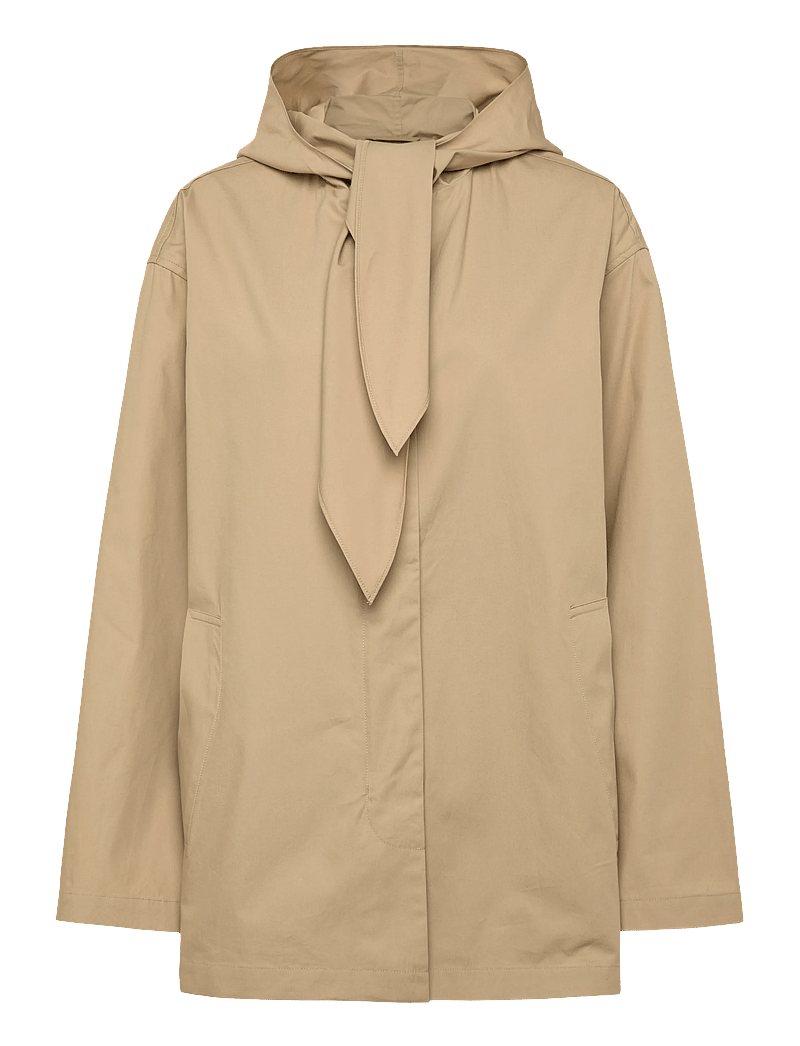 TOTEME - TECHNICAL SCARF JACKET - frühlingsjacken - cashew - 0