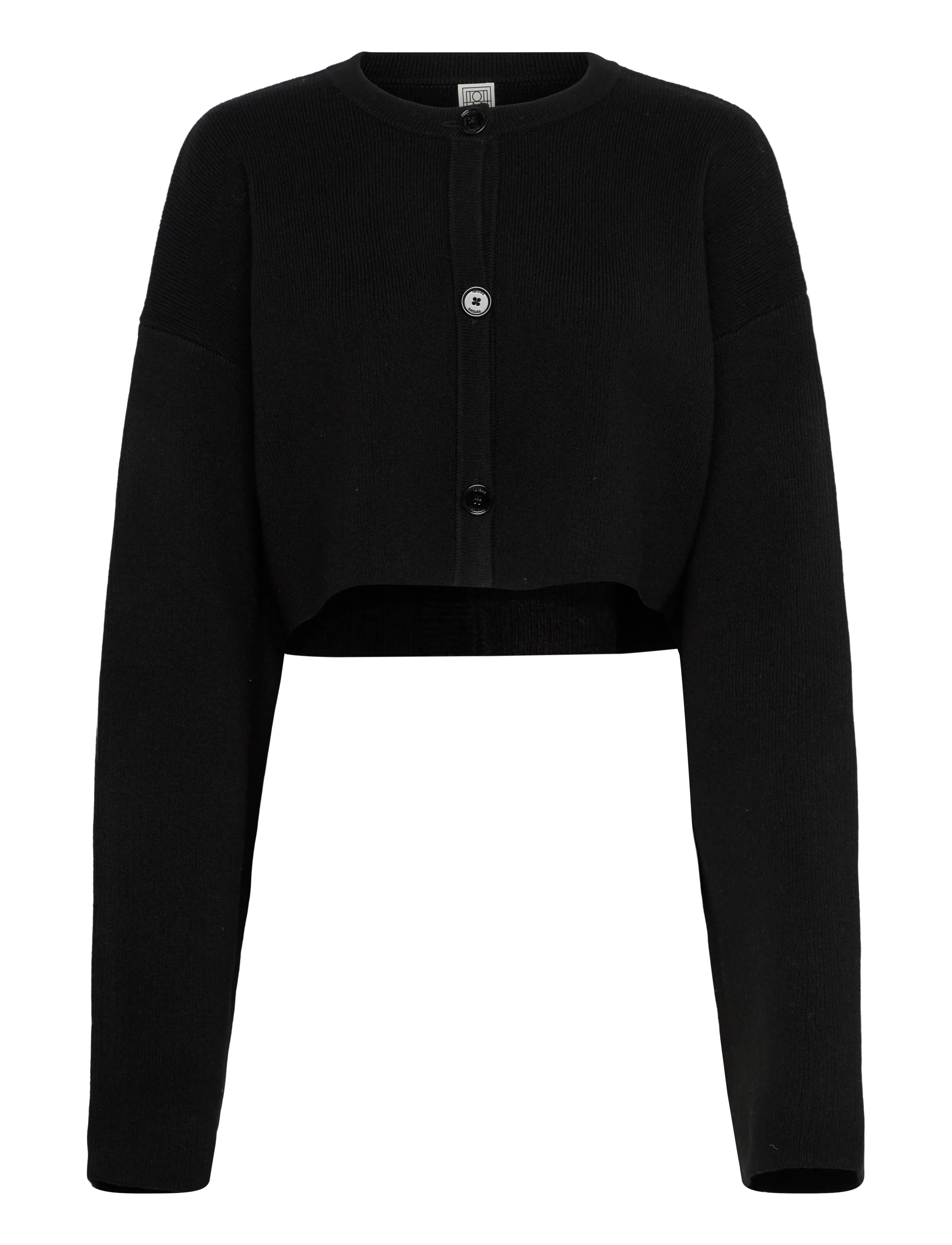 TOTEME CROPPED OVERSIZED CARDIGAN - Dizainerių prekės - BLACK / black