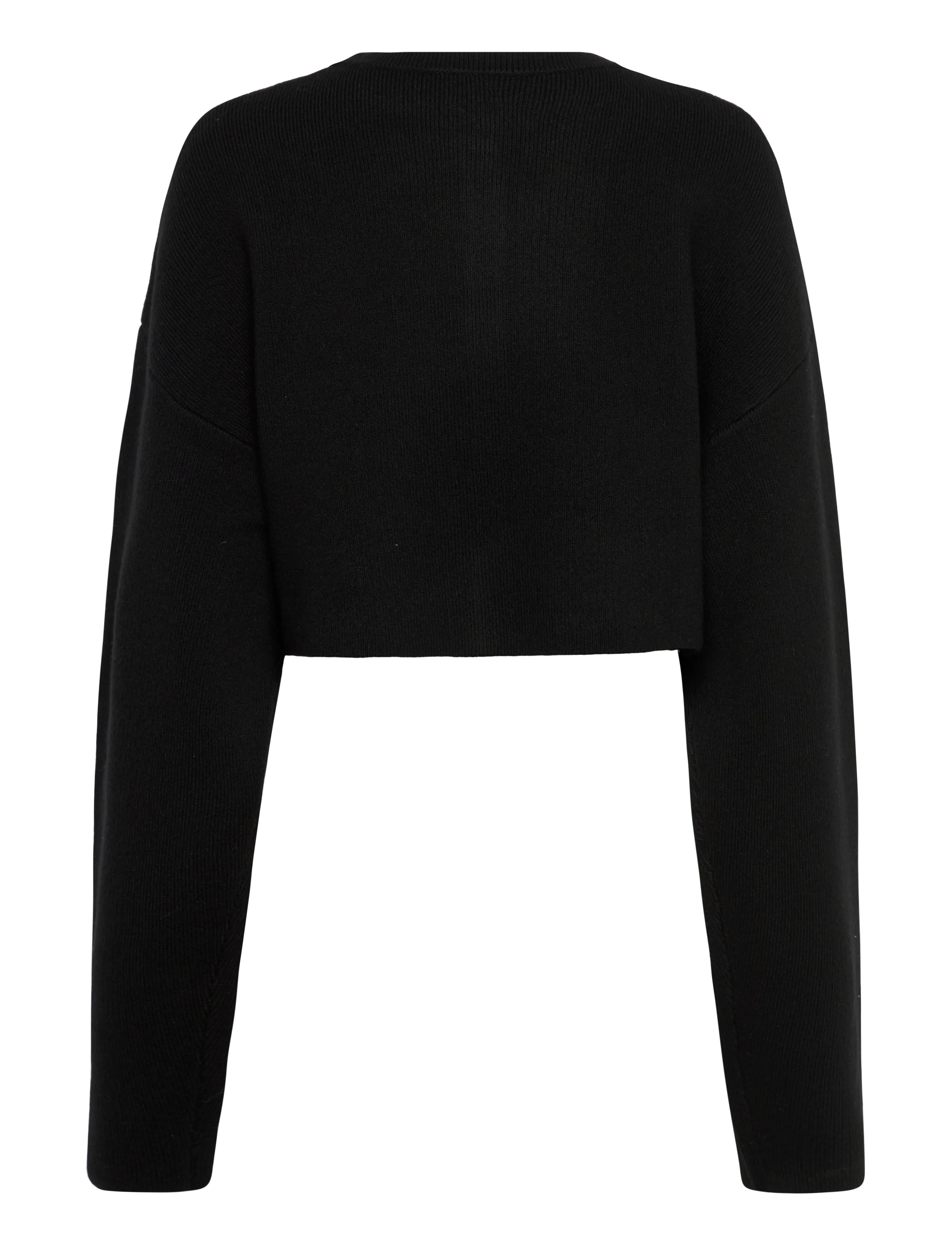 TOTEME - CROPPED OVERSIZED CARDIGAN - cardigans - black - 1