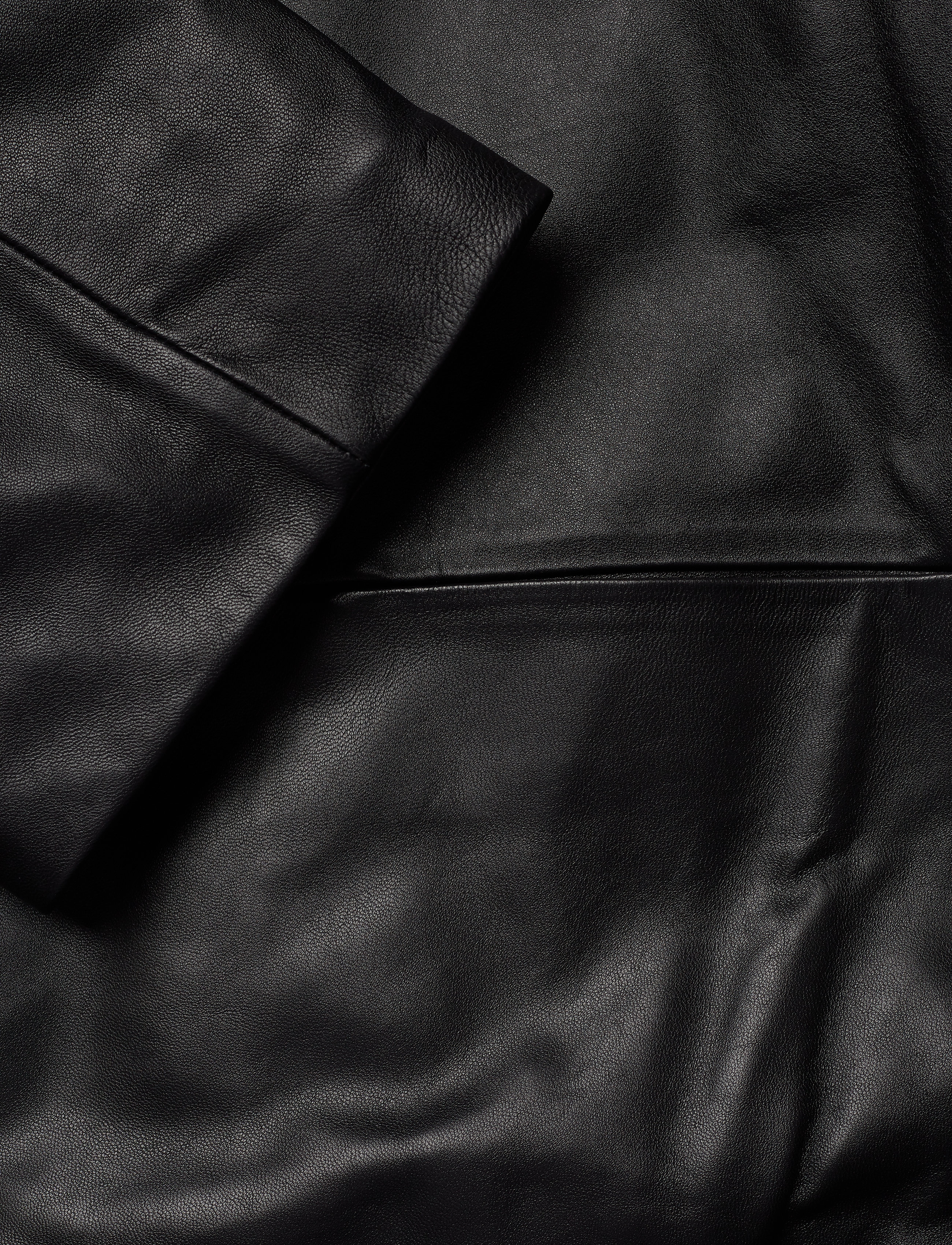 Totême - ANNECY LEATHER JACKET - black 200 - 5