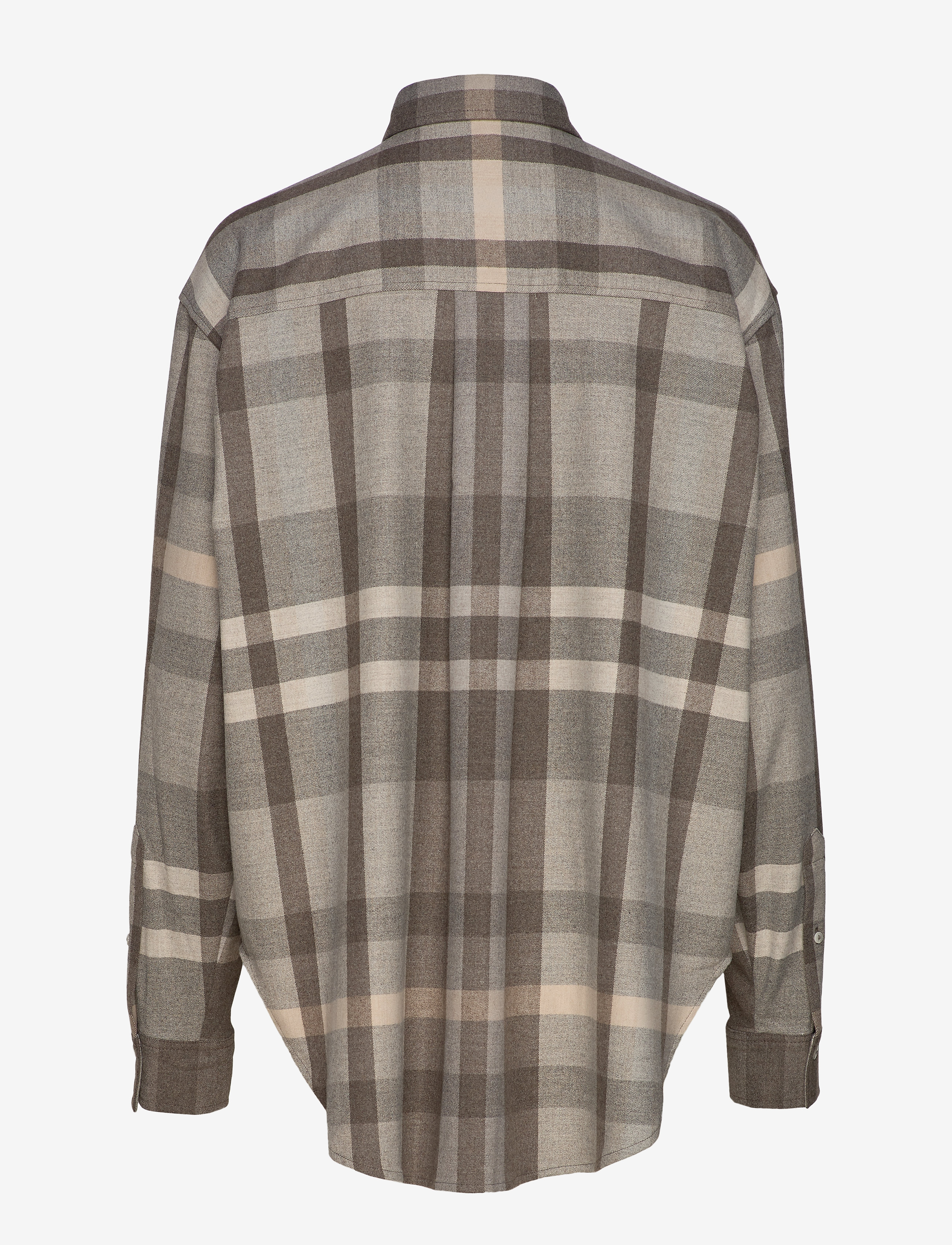 Totême - NOVELLA FLANELL - beige check 849 - 1