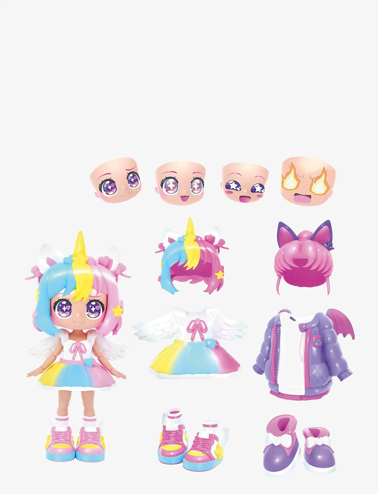 Toyrock - ANIMAKII DOLL SET UNICORN/BAT - leikfangasett - multi coloured - 2
