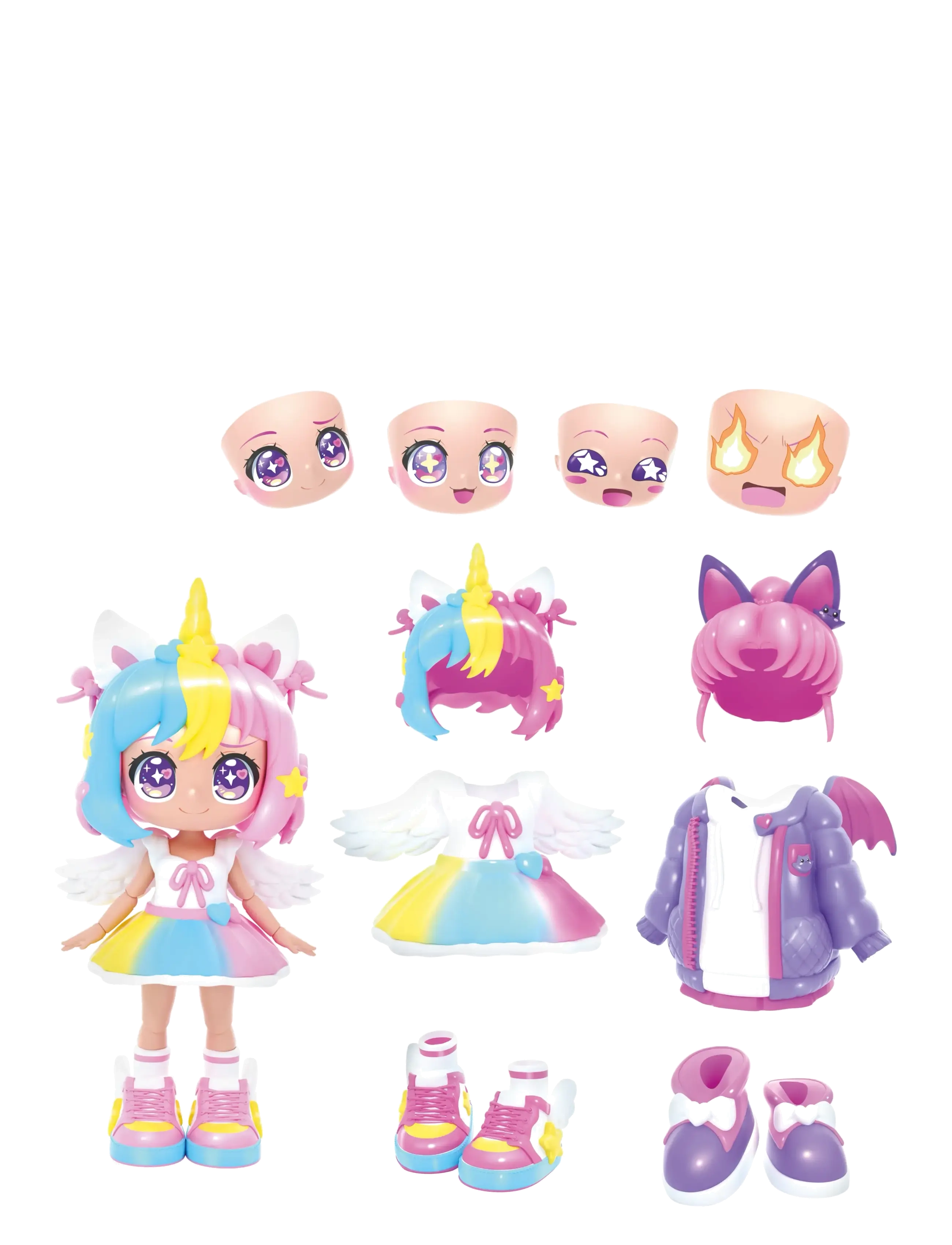 Toyrock - ANIMAKII-DOCKSET UNICORN/BAT - lekset - multi coloured - 2
