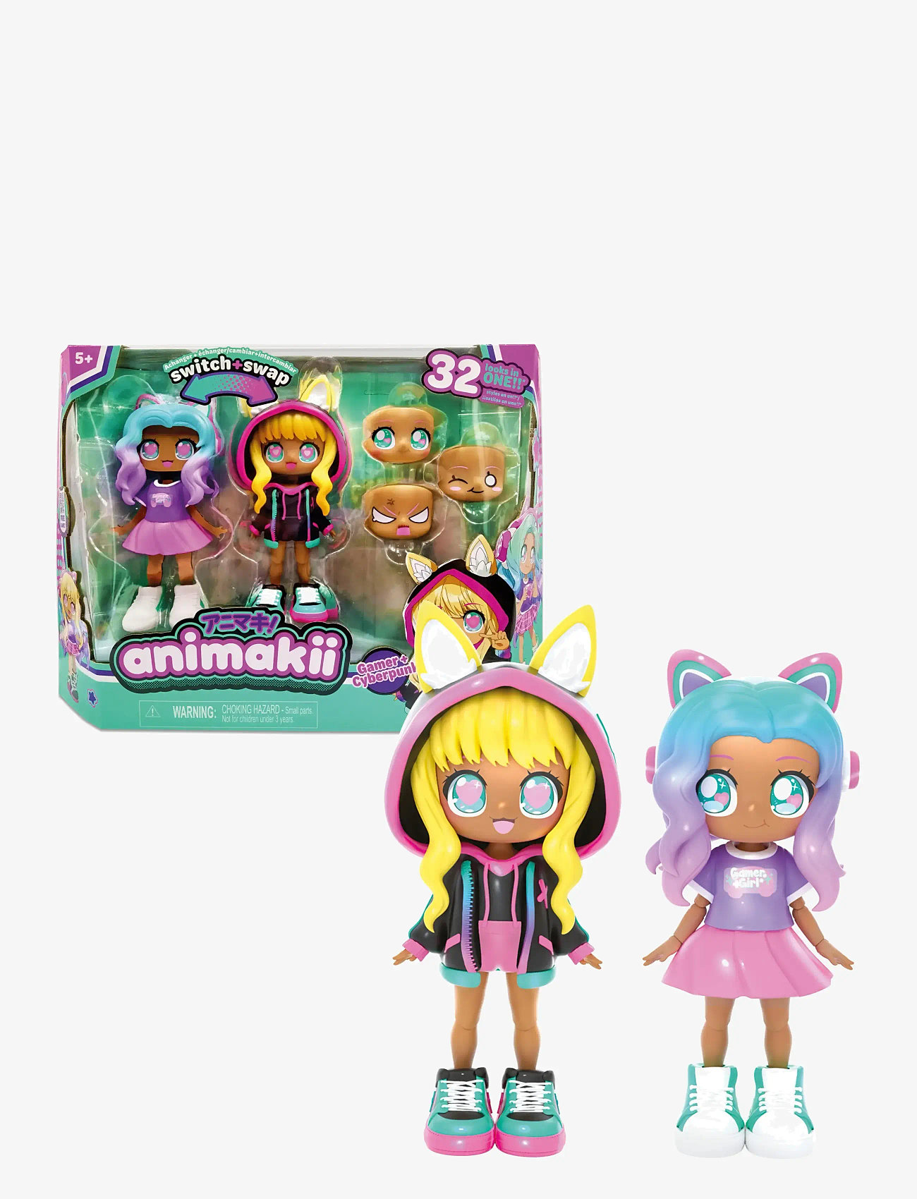 Toyrock - ANIMAKII DOLL SET CYBEPUNK/GAMER - mängukomplektid - multi coloured - 1