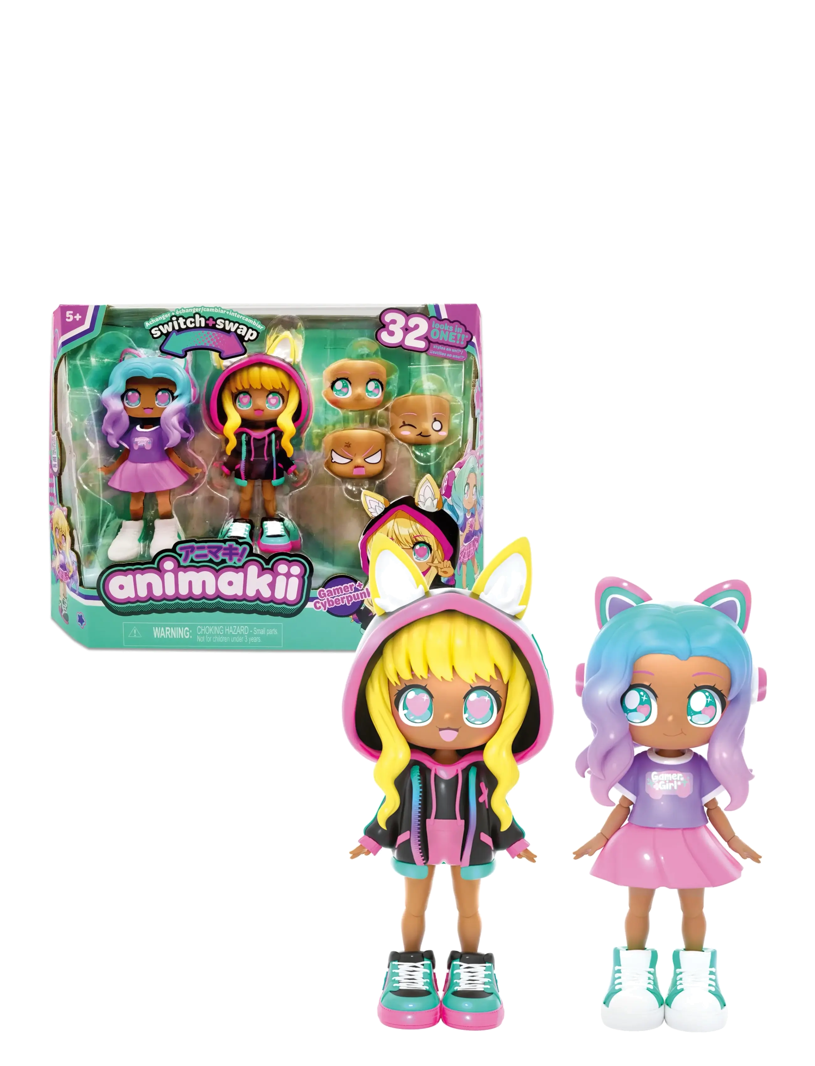 Toyrock ANIMAKII-DOCKSET CYBEPUNK/GAMER - 4 for 3 - MULTI COLOURED / multi