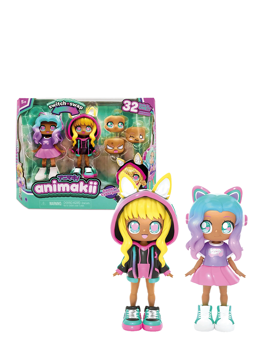 Toyrock - ANIMAKII DOLL SET CYBEPUNK/GAMER - legesæt - multi coloured - 1