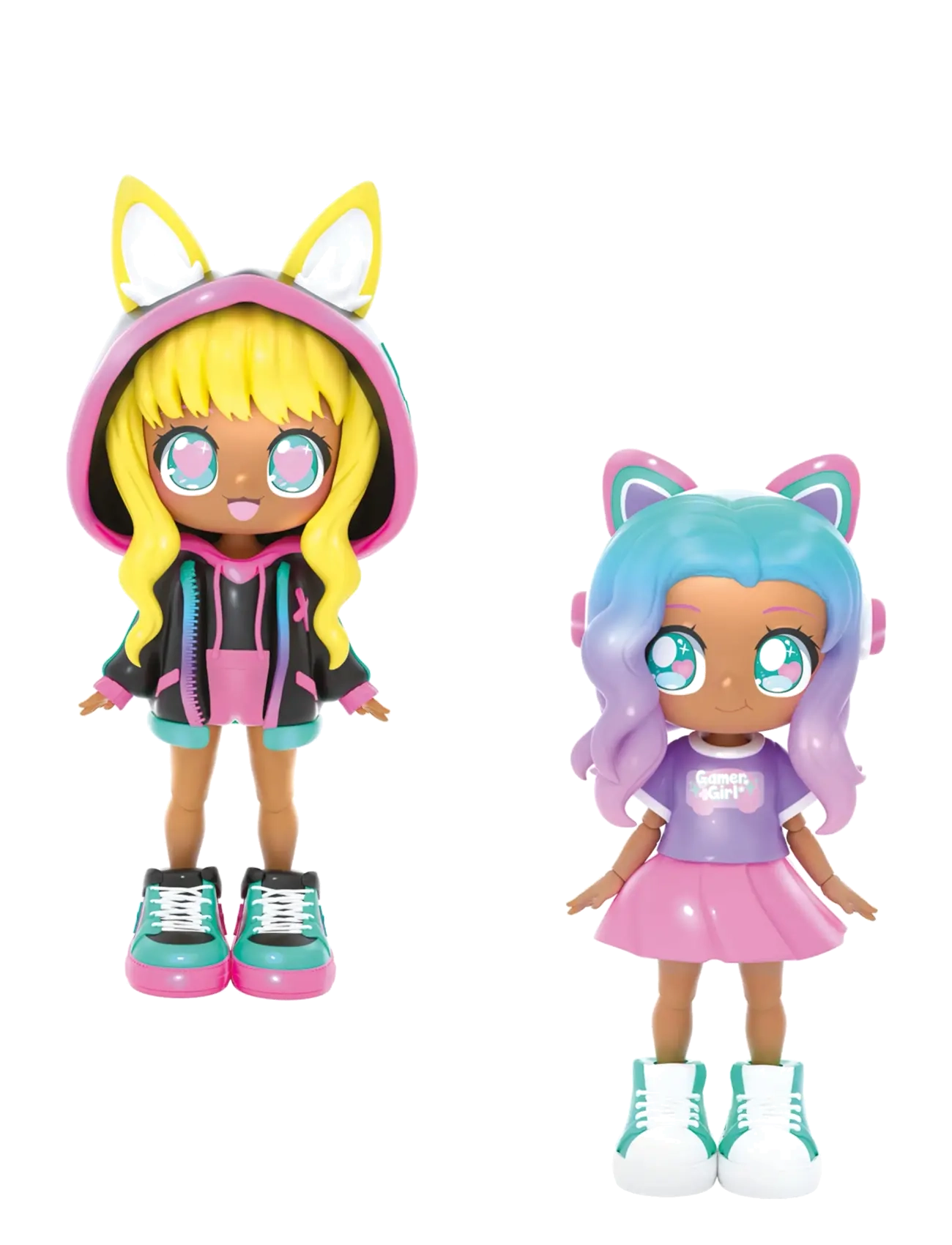 Toyrock - ANIMAKII DOLL SET CYBEPUNK/GAMER - legesæt - multi coloured - 3