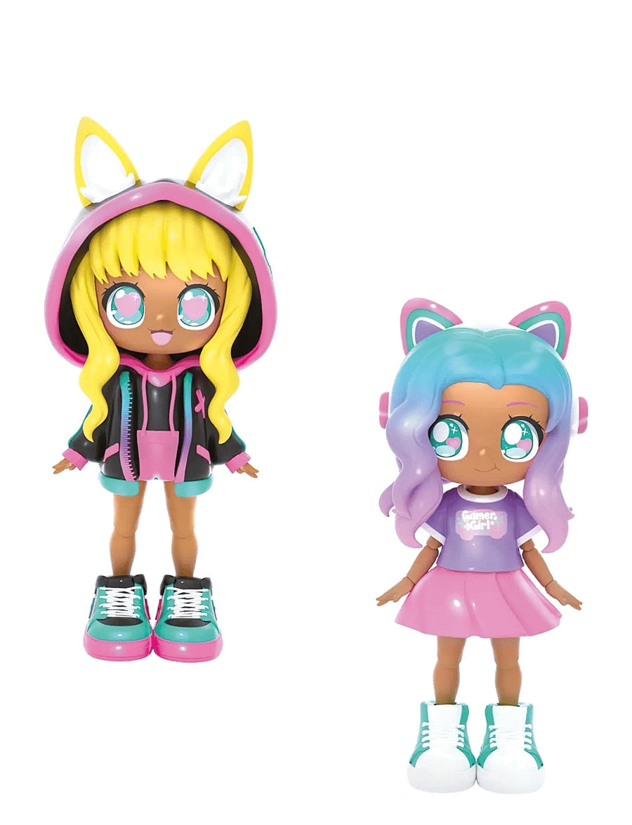 Toyrock - ANIMAKII DOLL SET CYBEPUNK/GAMER - legesæt - multi coloured - 3