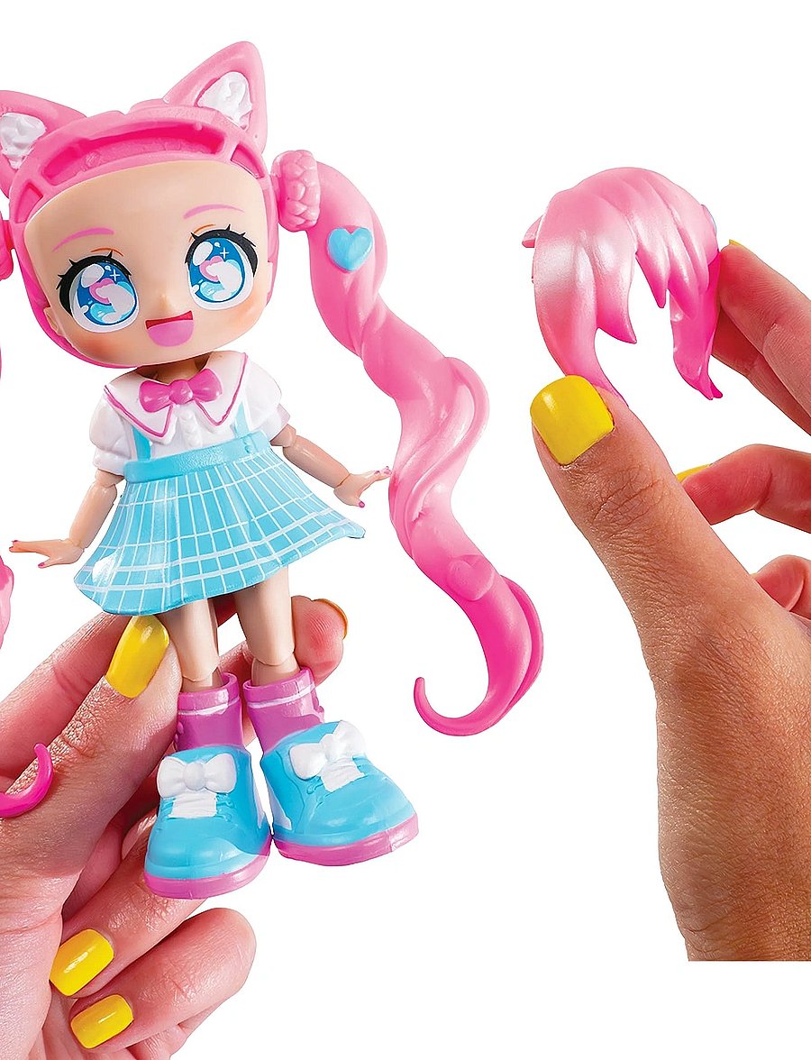 Toyrock - ANIMAKII DOLL SET MAGICAL GIRL/SCHOOL GIRL - legesæt - multi coloured - 0
