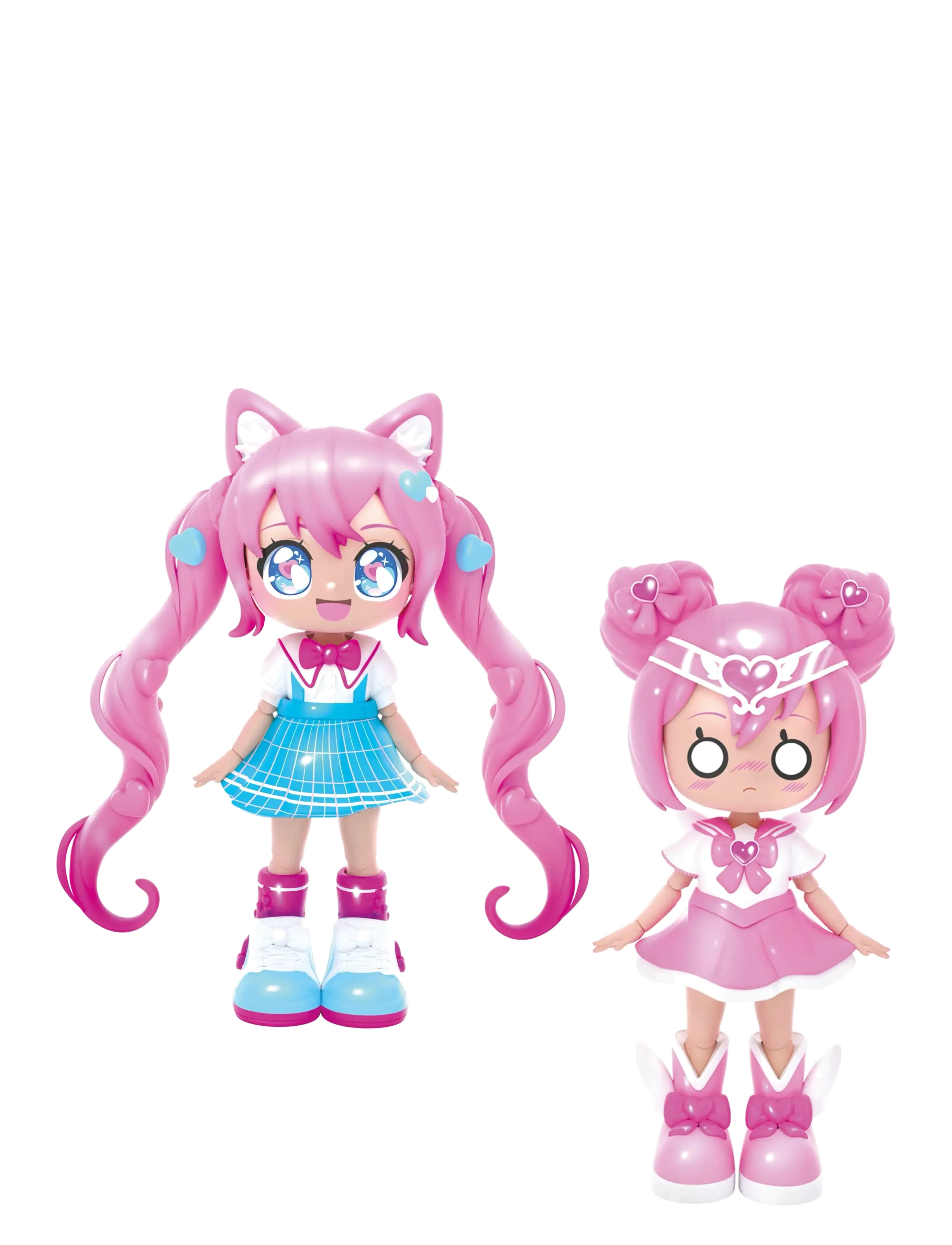 Toyrock - ANIMAKII DOLL SET MAGICAL GIRL/SCHOOL GIRL - legesæt - multi coloured - 3