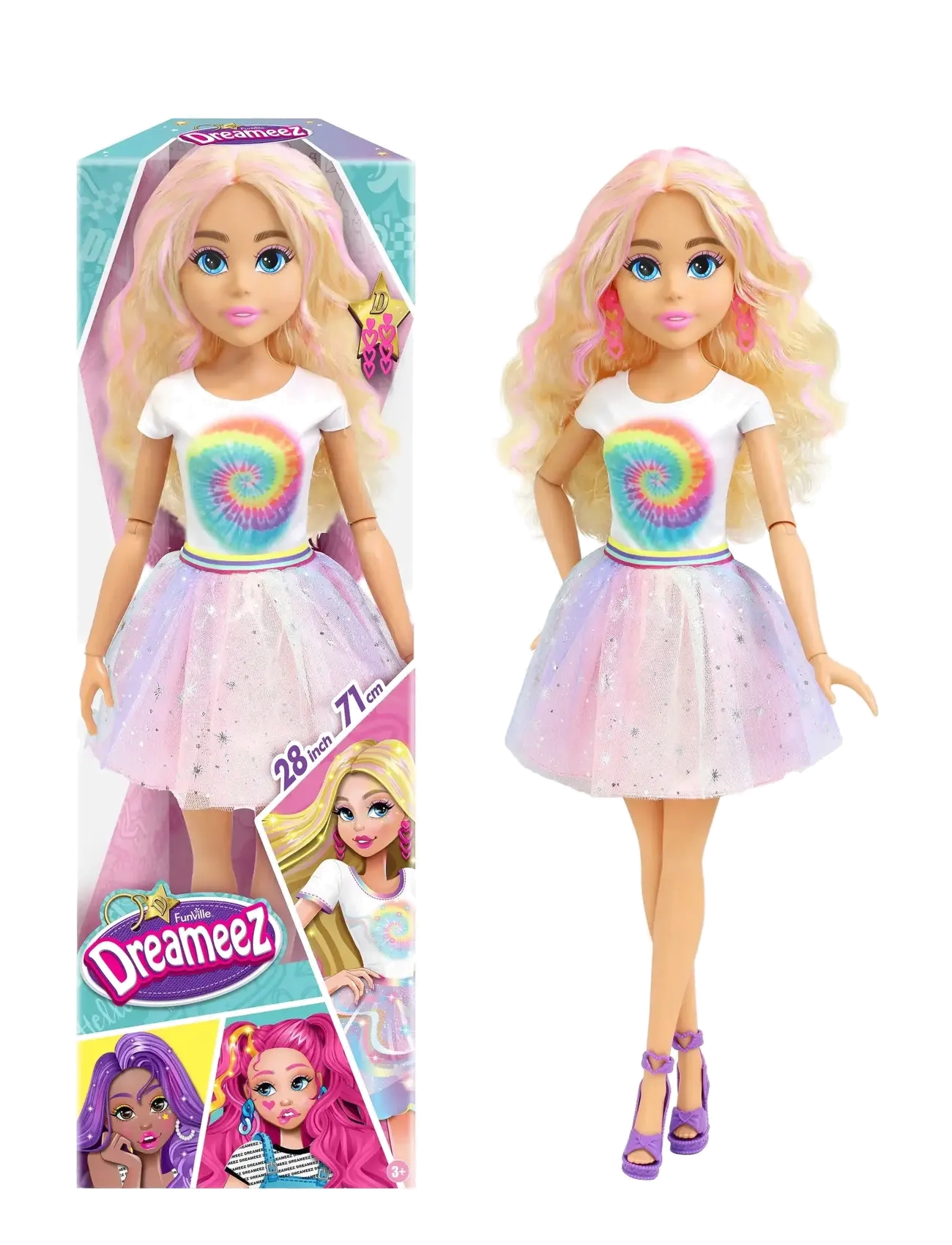 Toyrock DREAMEEZ-MODEDOCKA 70 CM - Inspiration - MULTI COLOURED / white