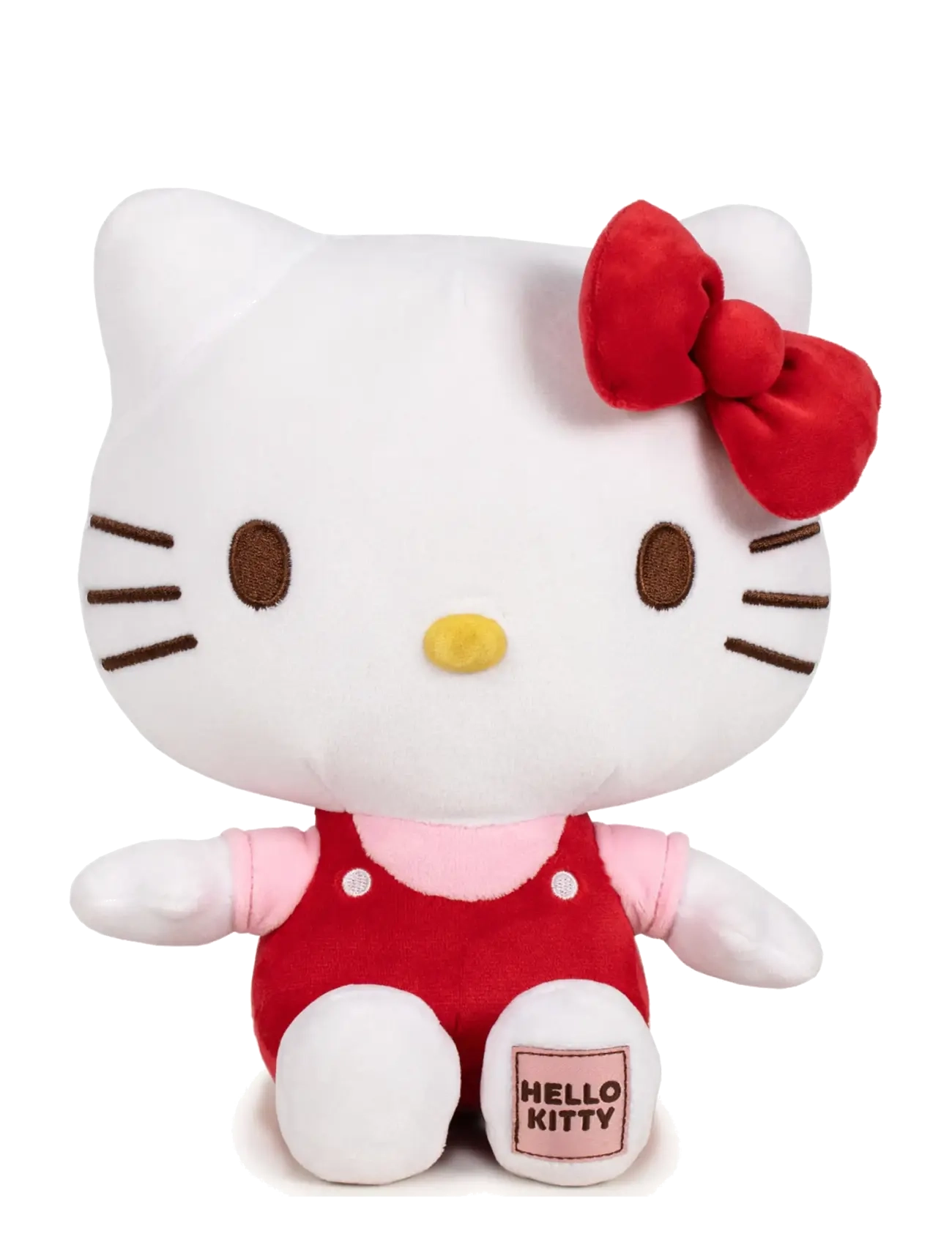 Hello Kitty HELLO KITTY PLUSH WITH PATCH 25CM RED - Legetøj - MULTI COLOURED / red