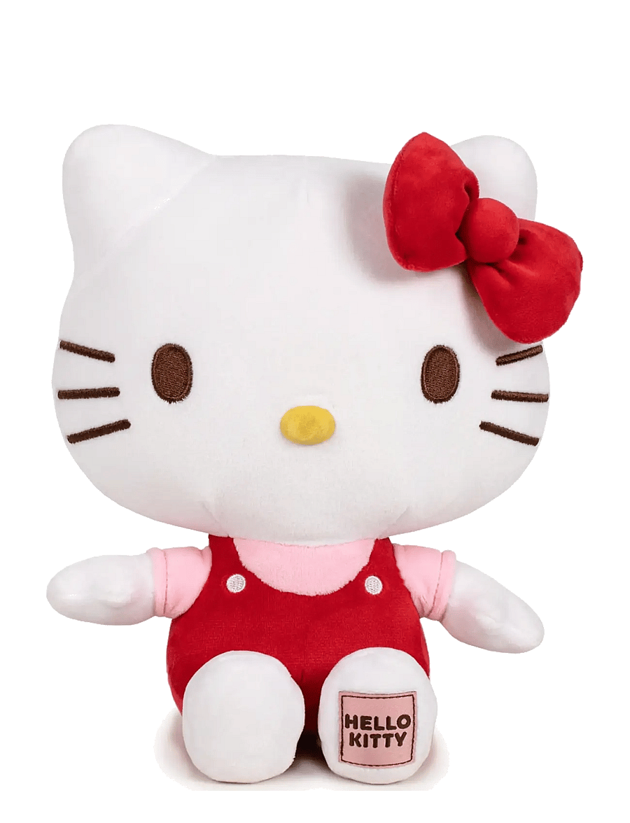 Hello Kitty - HELLO KITTY PLUSH WITH PATCH 25CM RED - bamser - multi coloured - 0