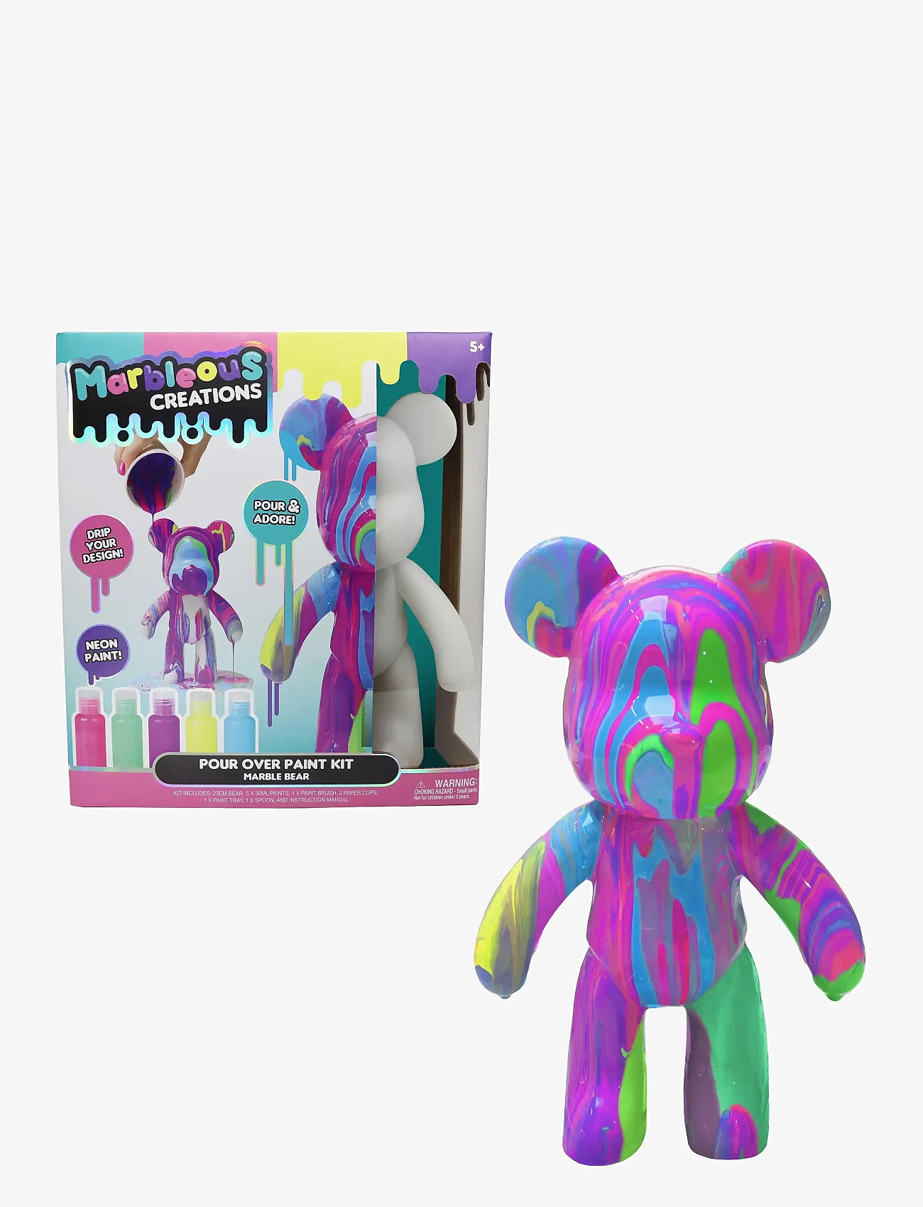 Toyrock - MARBLEOUS MARBLE BEAR POURING KIT - kreasæt - multi coloured - 1