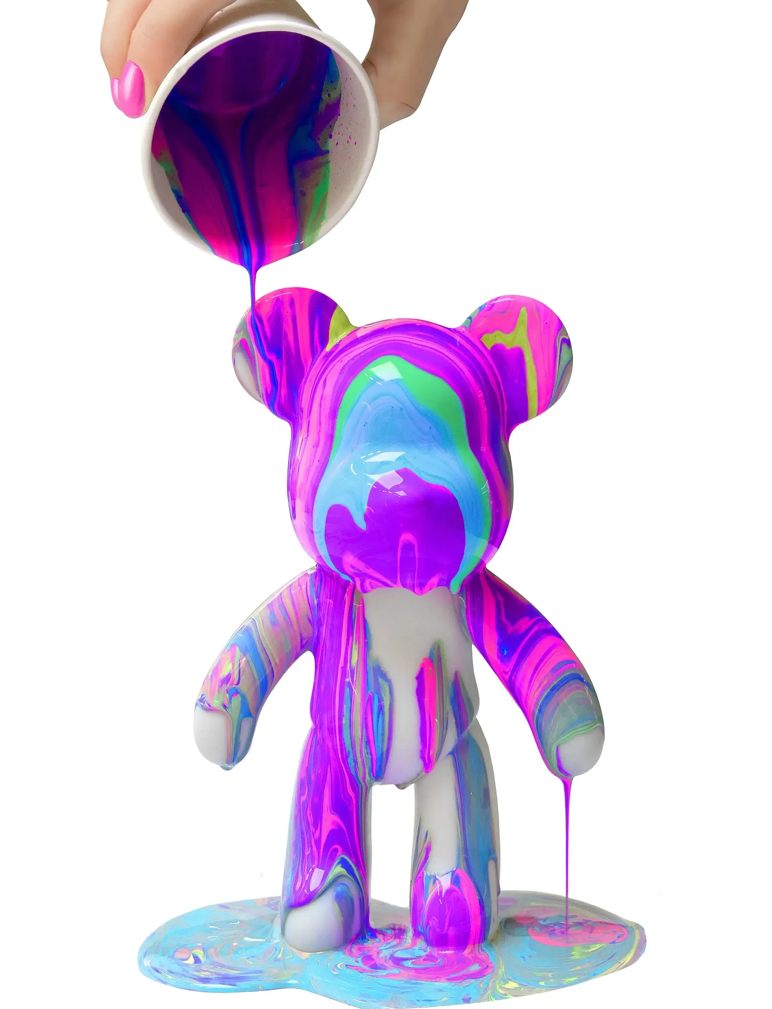 Toyrock Marbleous Marble Bear Pouring Kit, One Size, Multi/patterned, Håndværk > Håndværkssæt, Børn