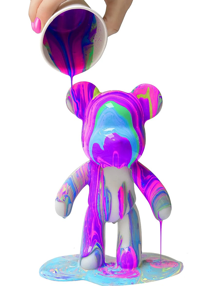 Toyrock - MARBLEOUS MARBLE BEAR POURING KIT -MARMOROINTISETTI - askartelusetit - multi coloured - 0