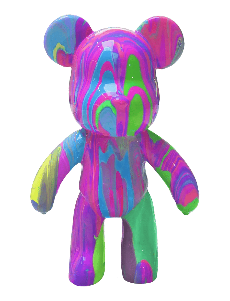 Toyrock - MARBLEOUS MARBLE BEAR POURING KIT -MARMOROINTISETTI - askartelusetit - multi coloured - 4