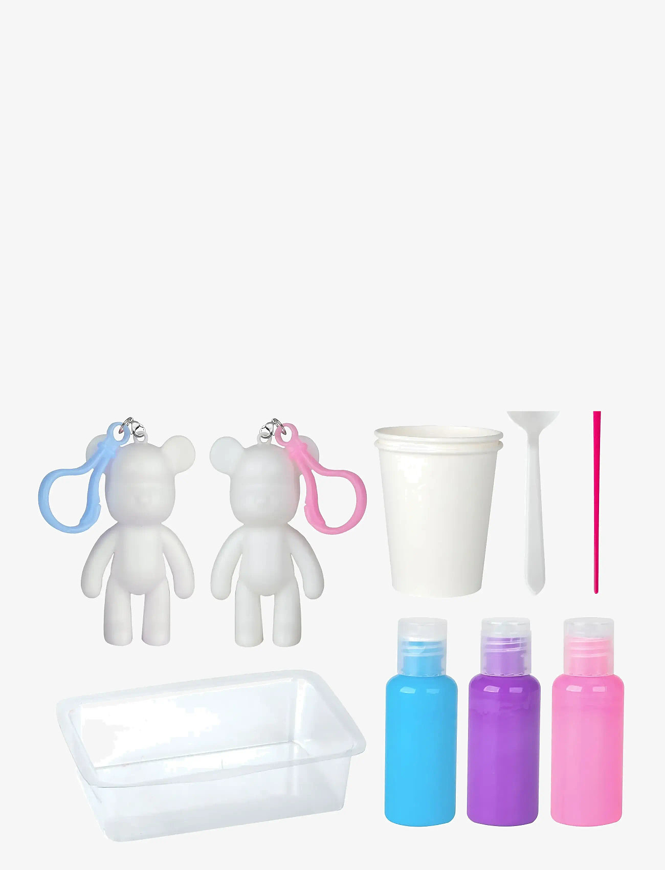 Toyrock - MARBLEOUS MARBLE BEAR KEYCHAIN KIT - craft sets - multi coloured - 2