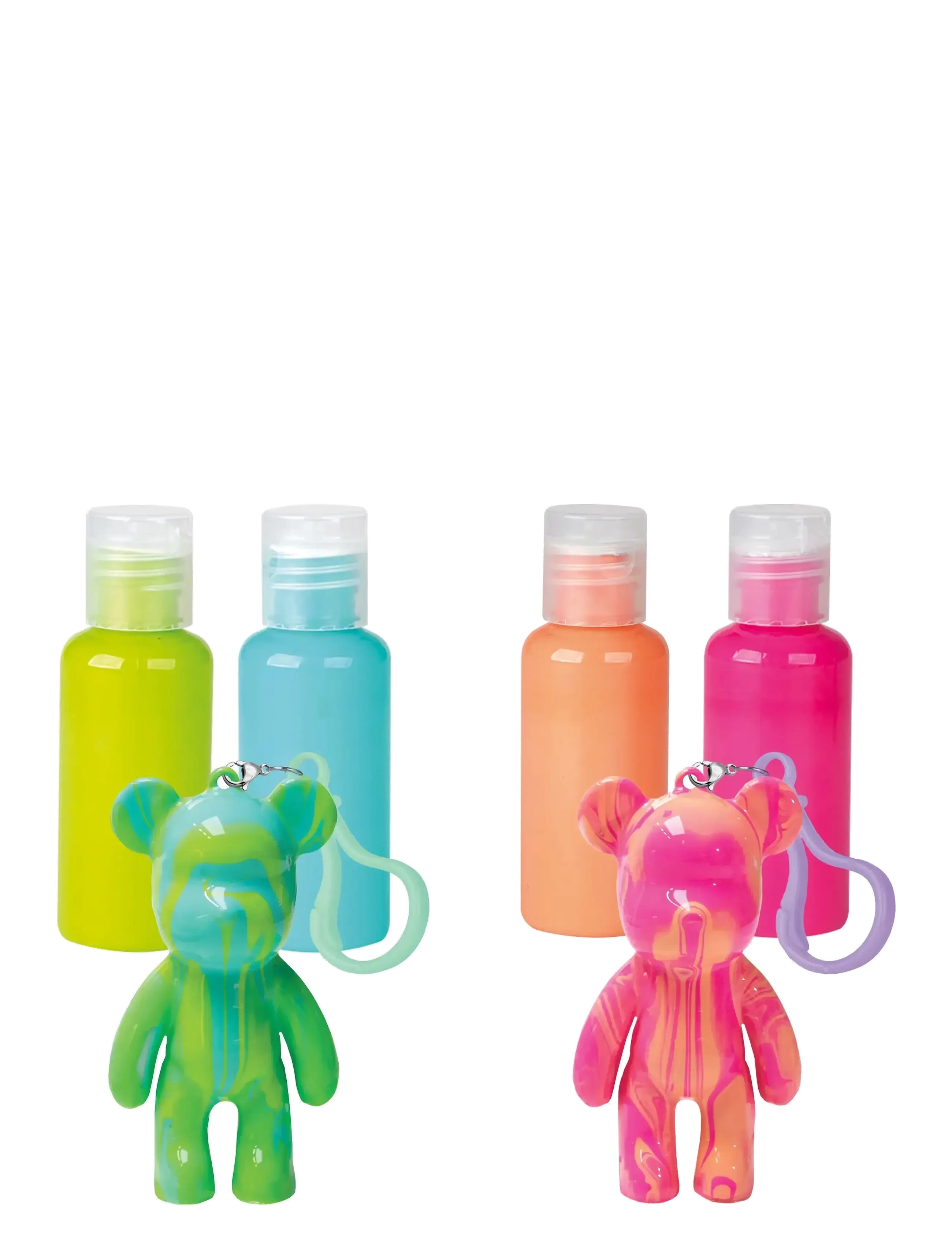 Toyrock MARBLEOUS MARBLE BEAR POURING KIT NYCKELRING 6 ST. - Inspiration - MULTI COLOURED / multi