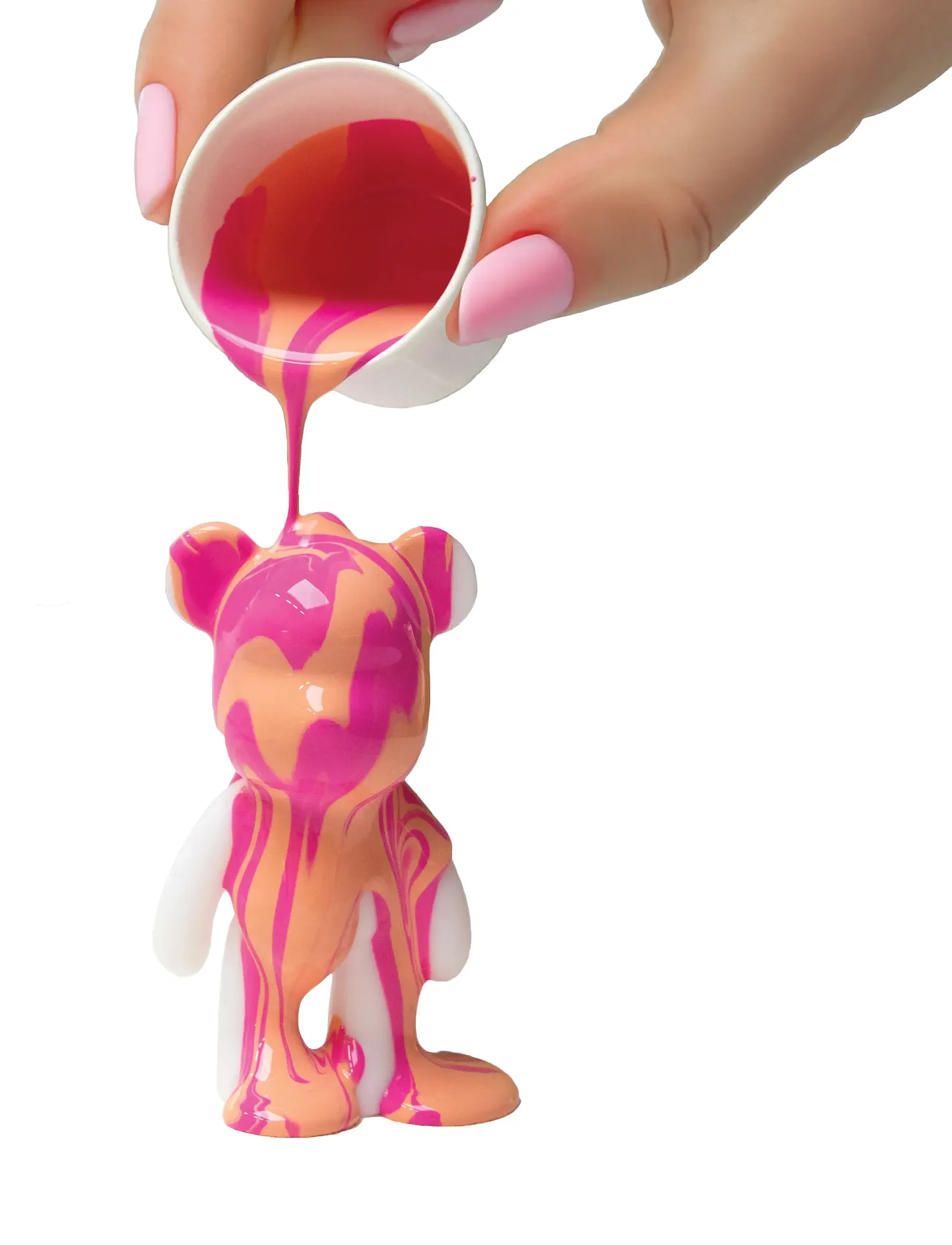 Toyrock Marbleous Marble Bear Pouring Keyring Kit 6 Pcs, One Size, Multi/patterned, Håndværk > Håndværkssæt, Børn