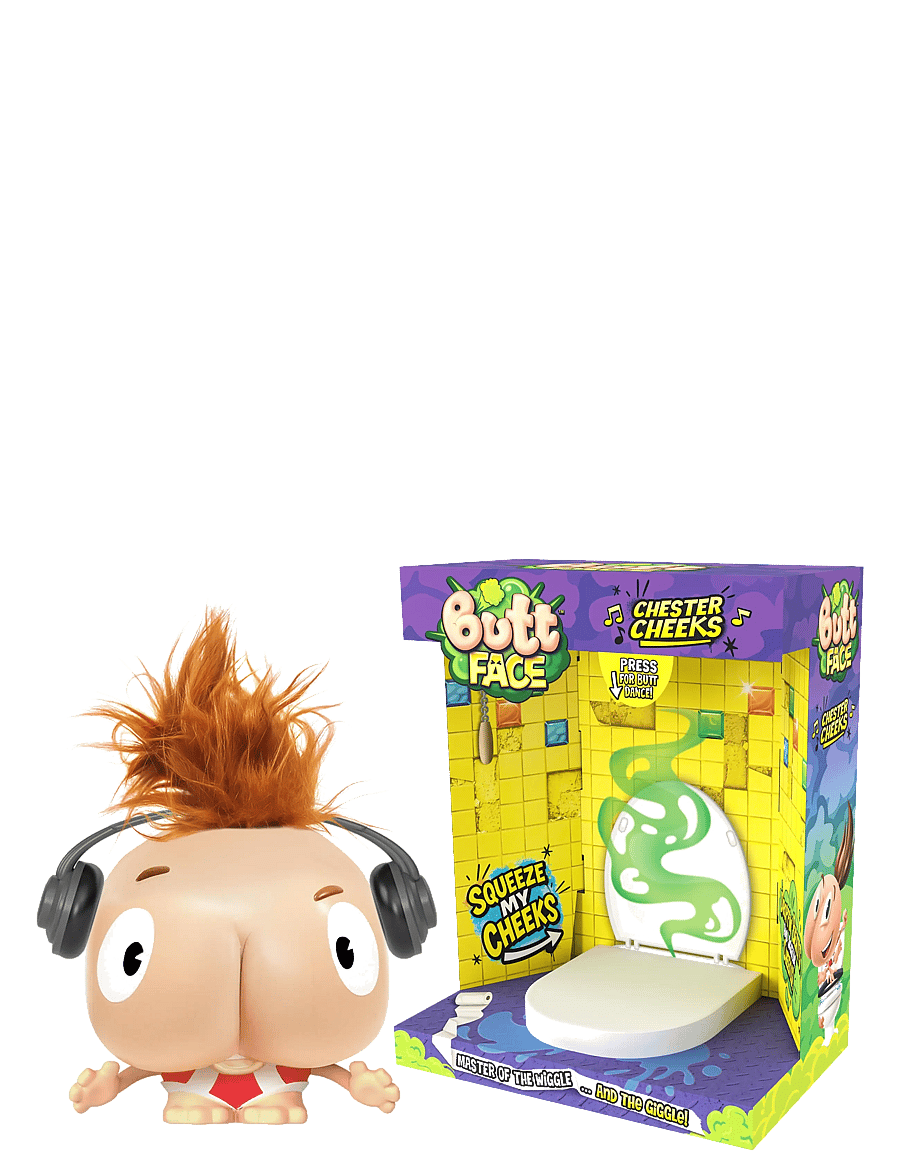 Toyrock - Butt Face Chester Cheeks pruttande figur - elektronik & media - multi coloured - 0